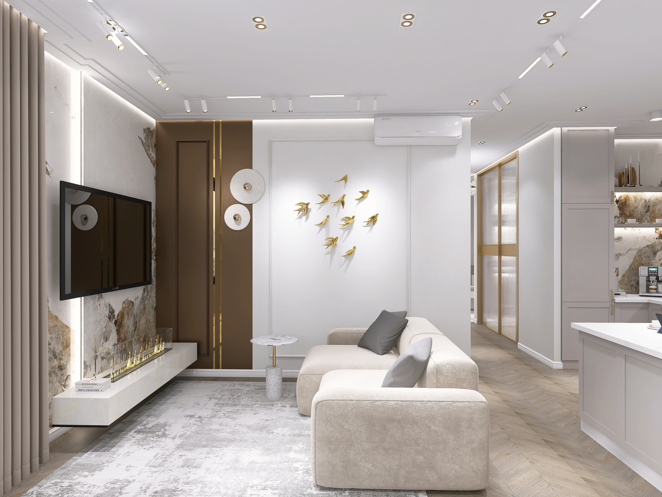 ЖК Тихомиров. Площадь 60 кв. м. Дизайнер интерьера в Новосибирске_Елена Сергеева