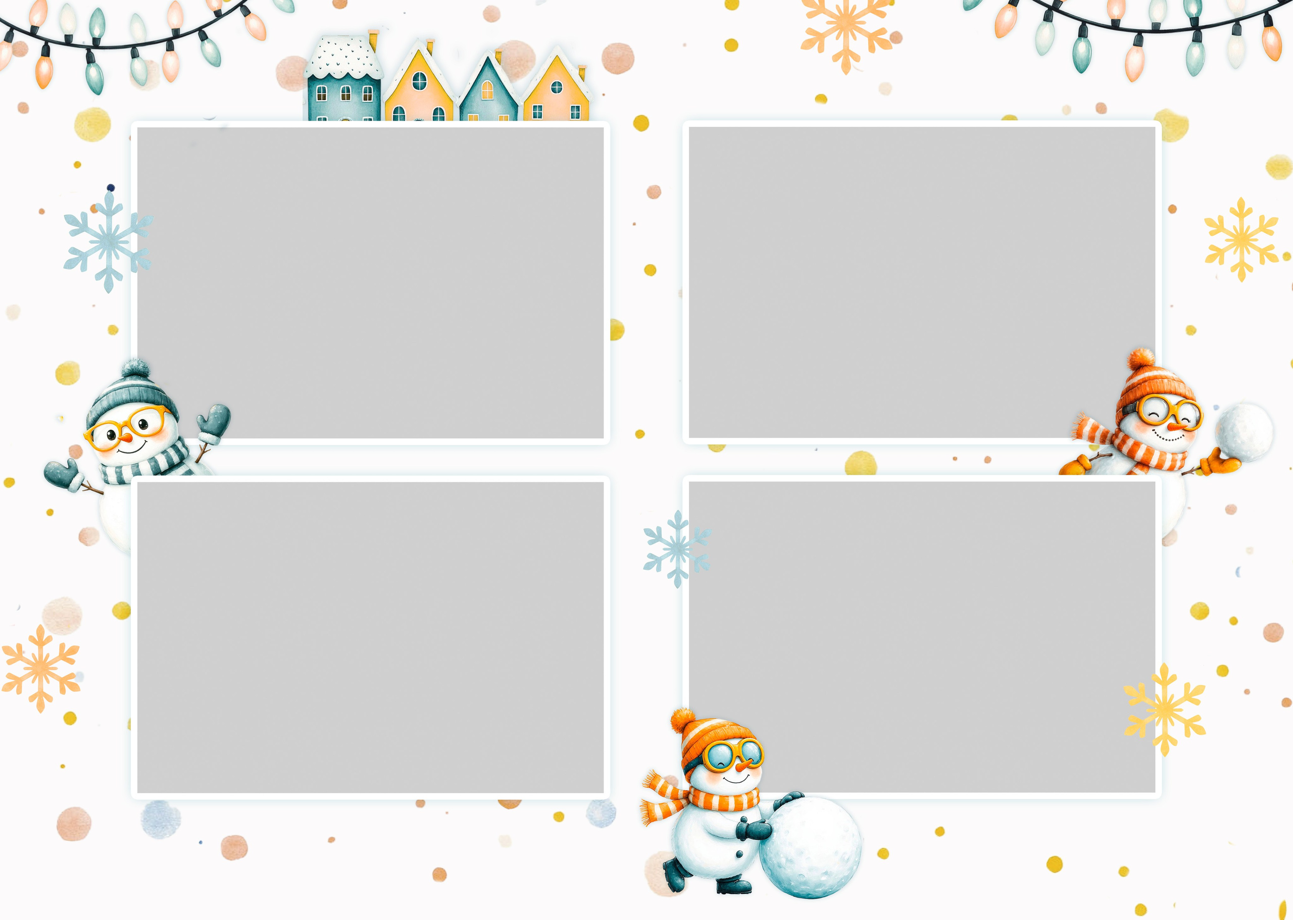 Новогодний альбом для детского сада Снеговики. Medlori fotobook Выпускные альбомы в Липецке Лариса Медведева