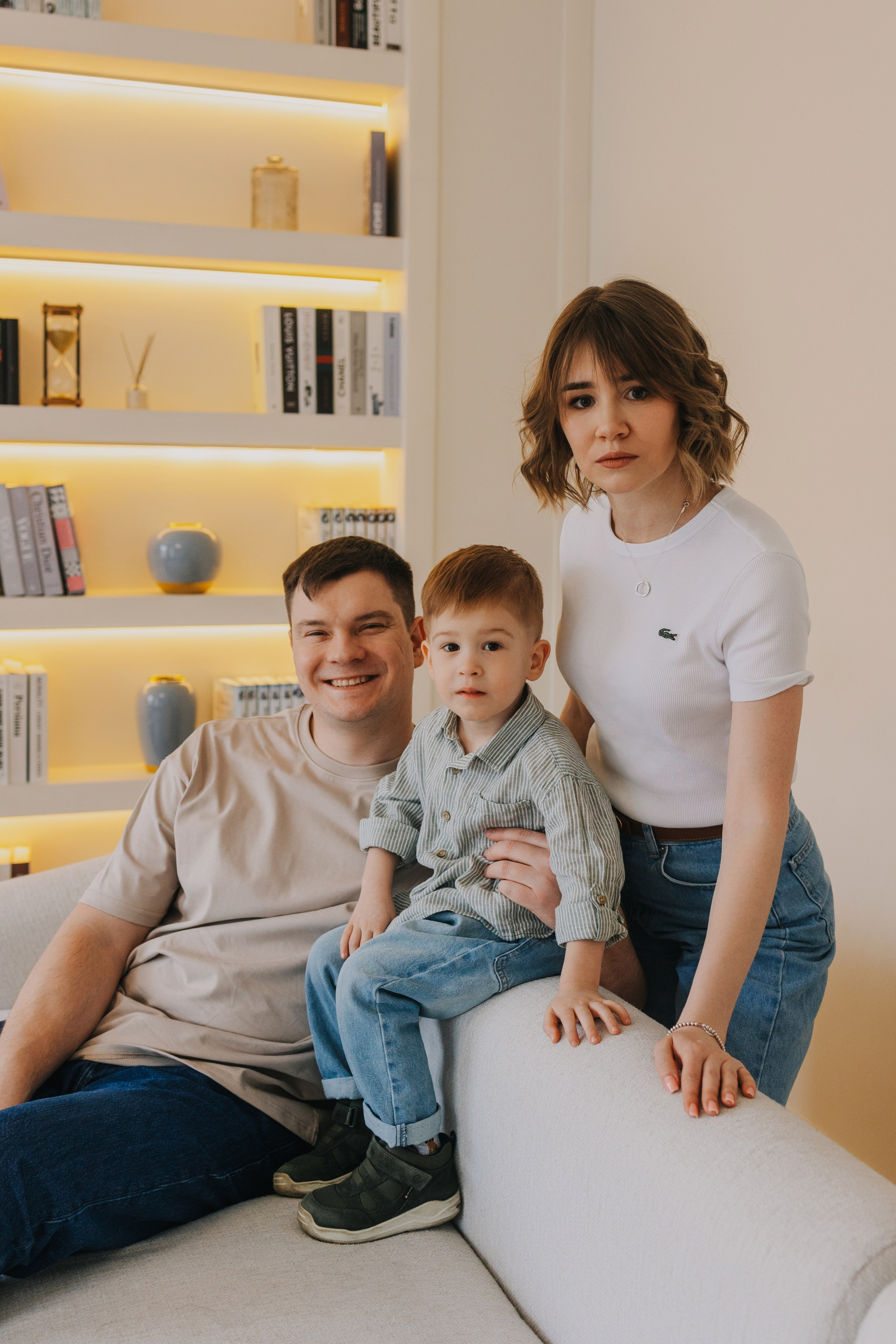 Большая семья. Домашняя фотосессия