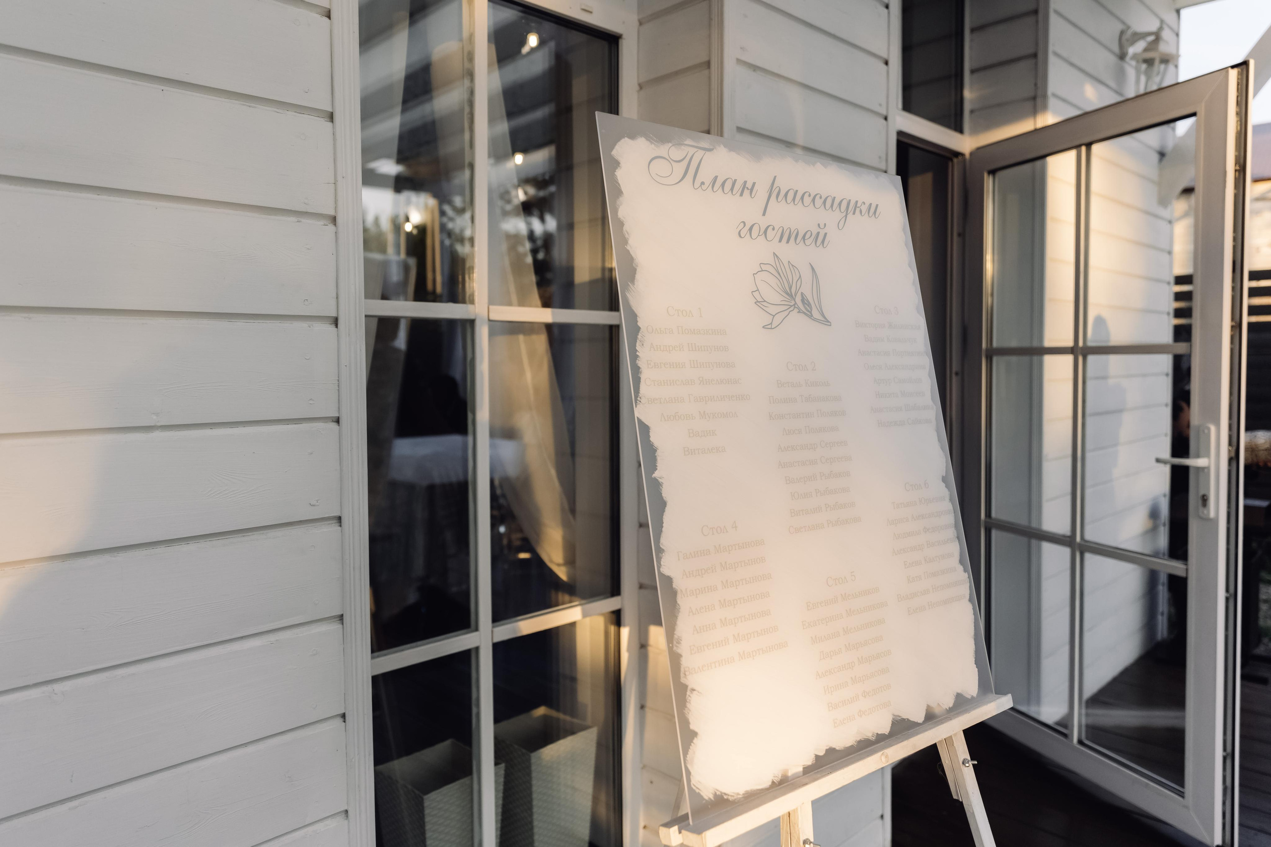 план рассадки