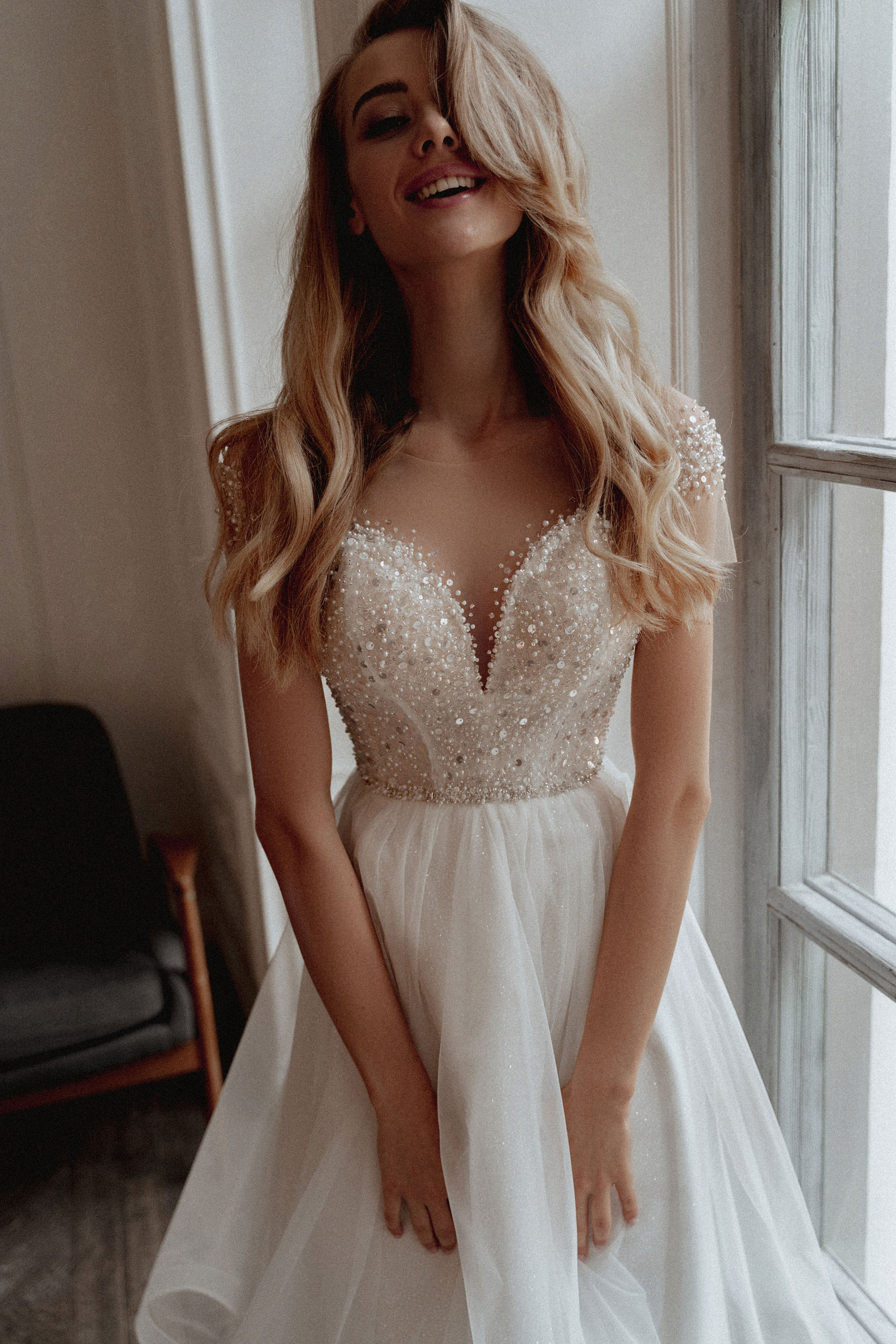 Имиджевая съемка свадебных платьев NOLLA SANTANA с Марией. Свадебный и портретный фотограф Клипа Максим