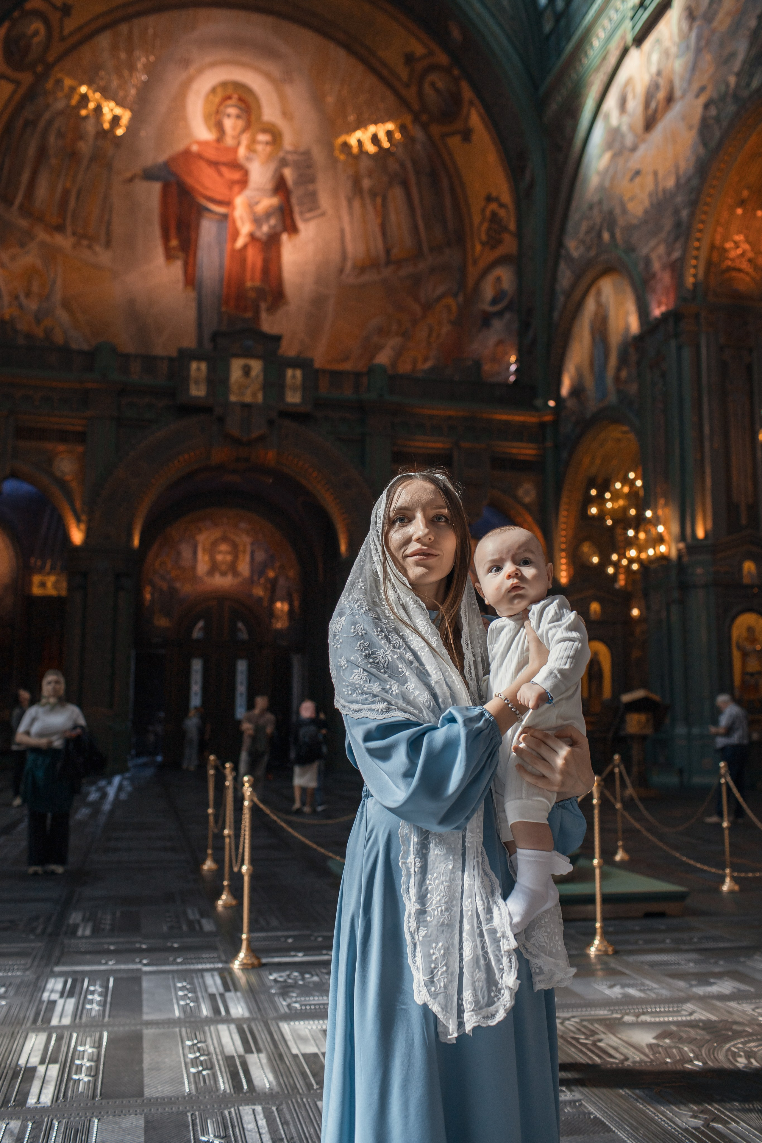 Крещение в Храме Вооруженных Сил России. Профессиональный фотограф в Москве и Мо Мария Шантарёва