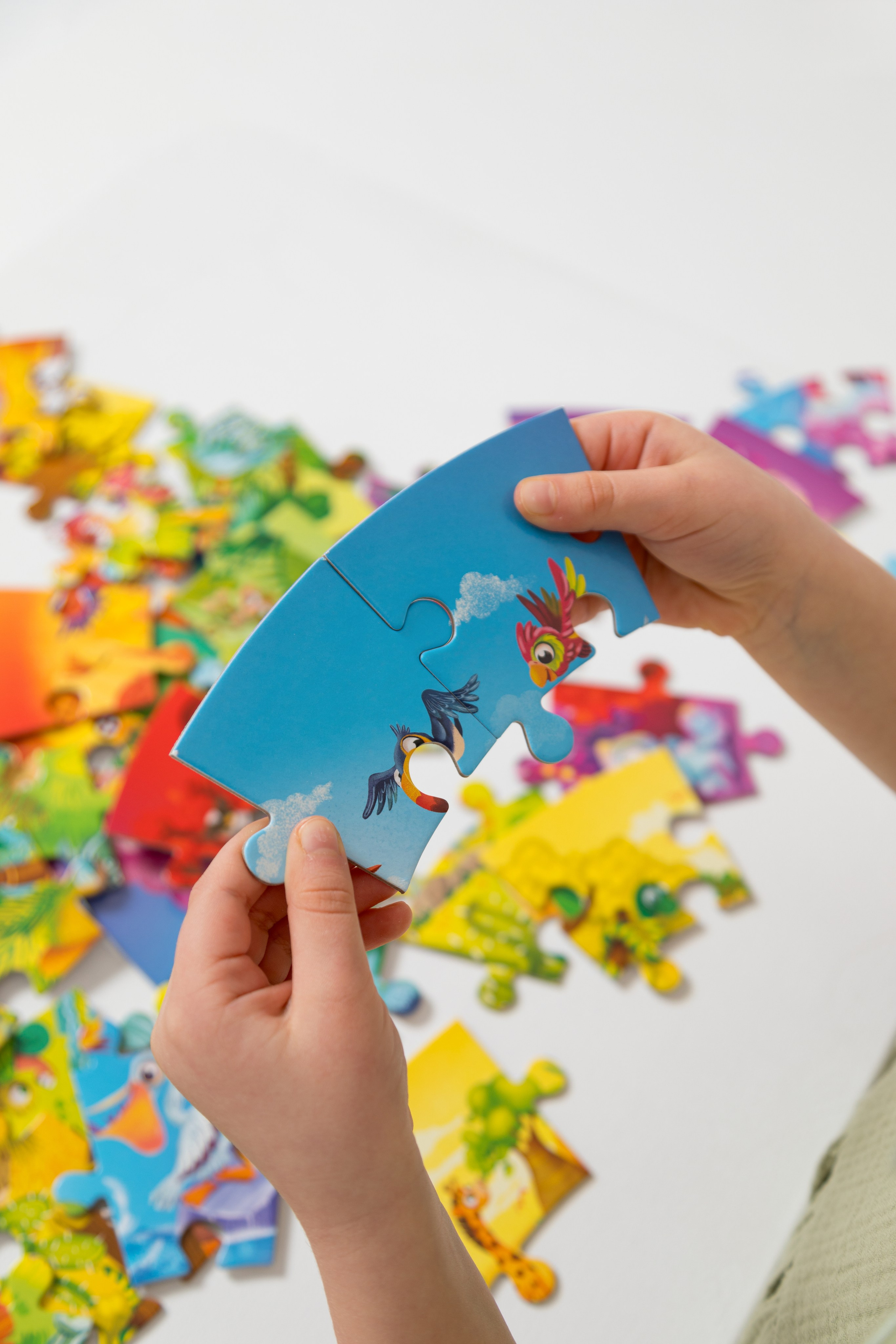 Имиджевая и каталожная съёмка для бренда детских пазлов. Детский и контент фотограф Надя Волкова Санкт-Петербург