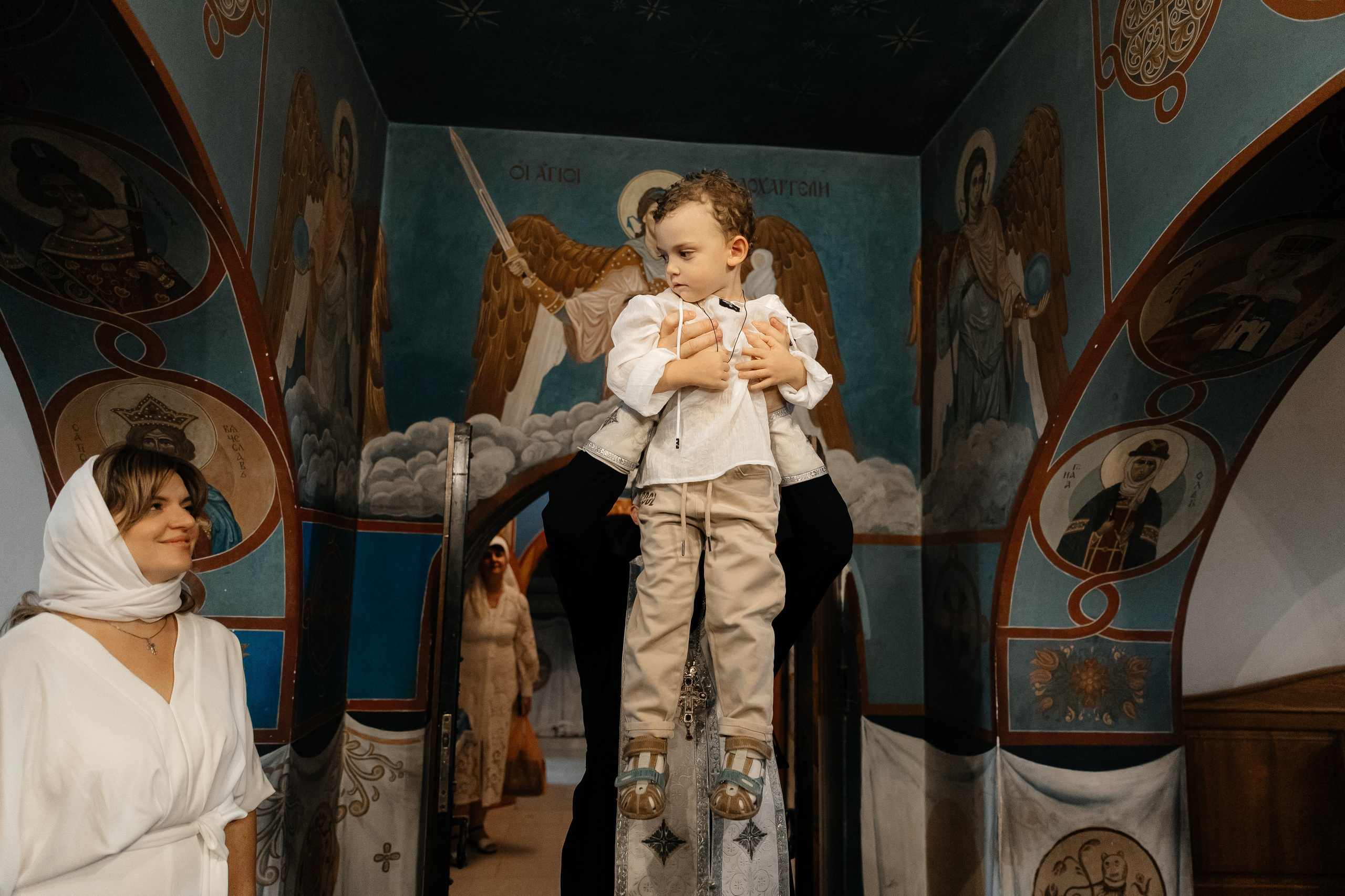 Крещение. Станица Кавказская. Свято-Никольский Храм. Свадебный фотограф Кропоткин Краснодар