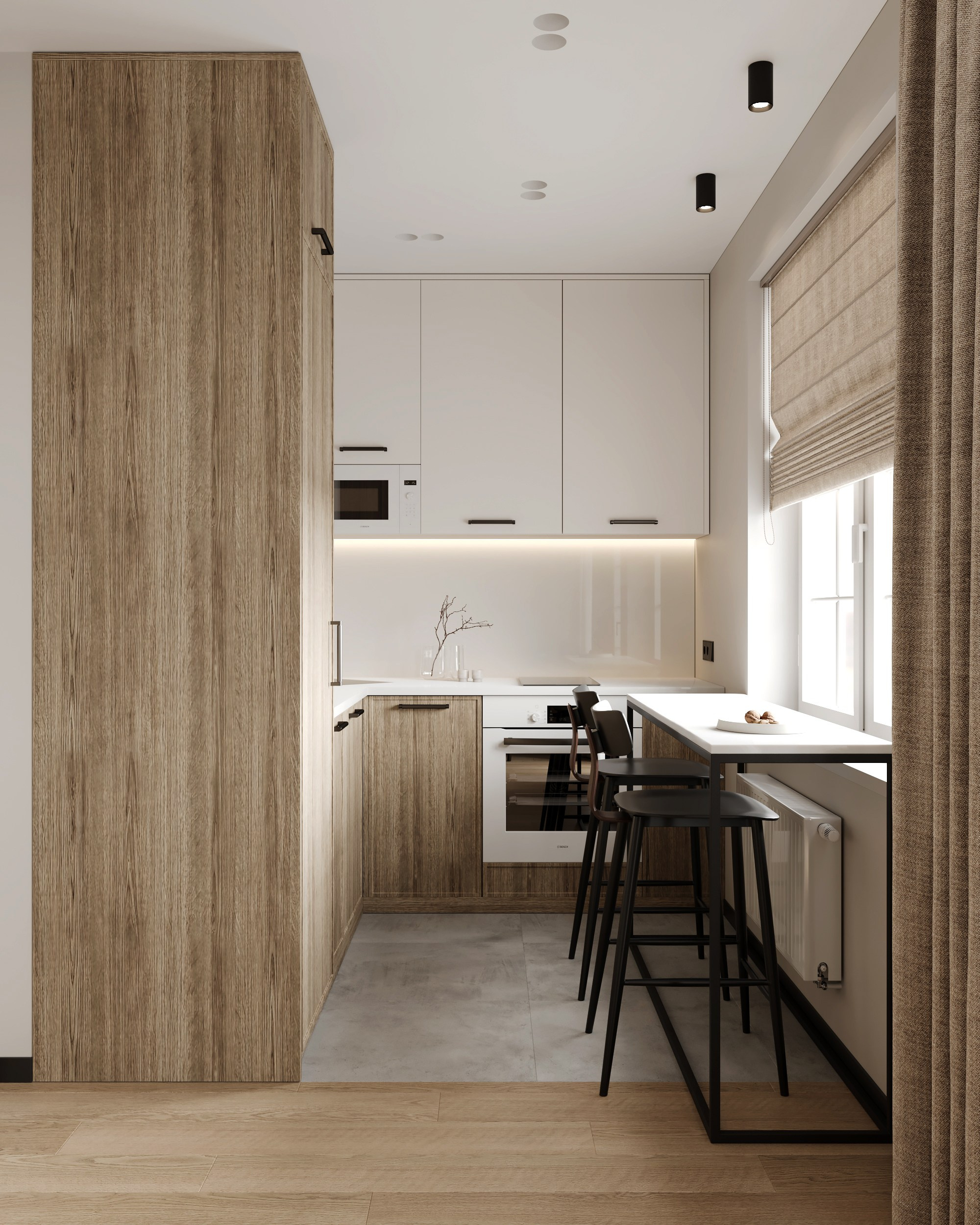 Modern beige. Дизайн интерьера | 3D визуализация | Миланская Марина