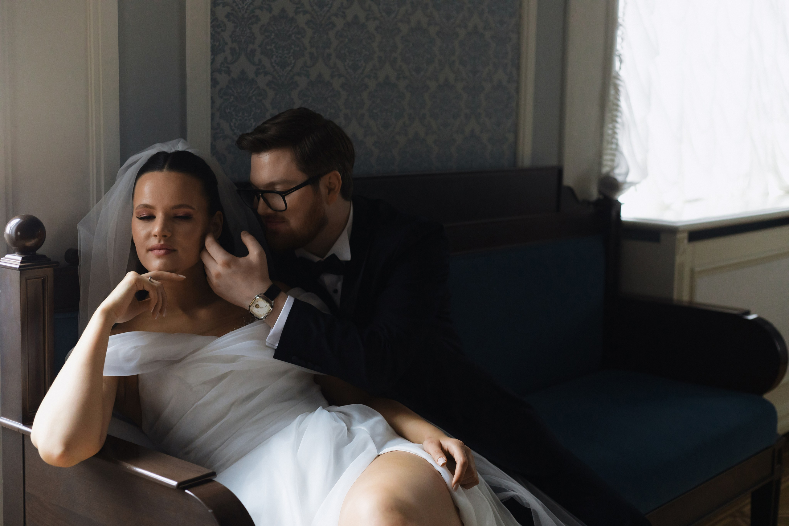 Свадебная фотосессия в Минске в итальянском ресторане La Scala