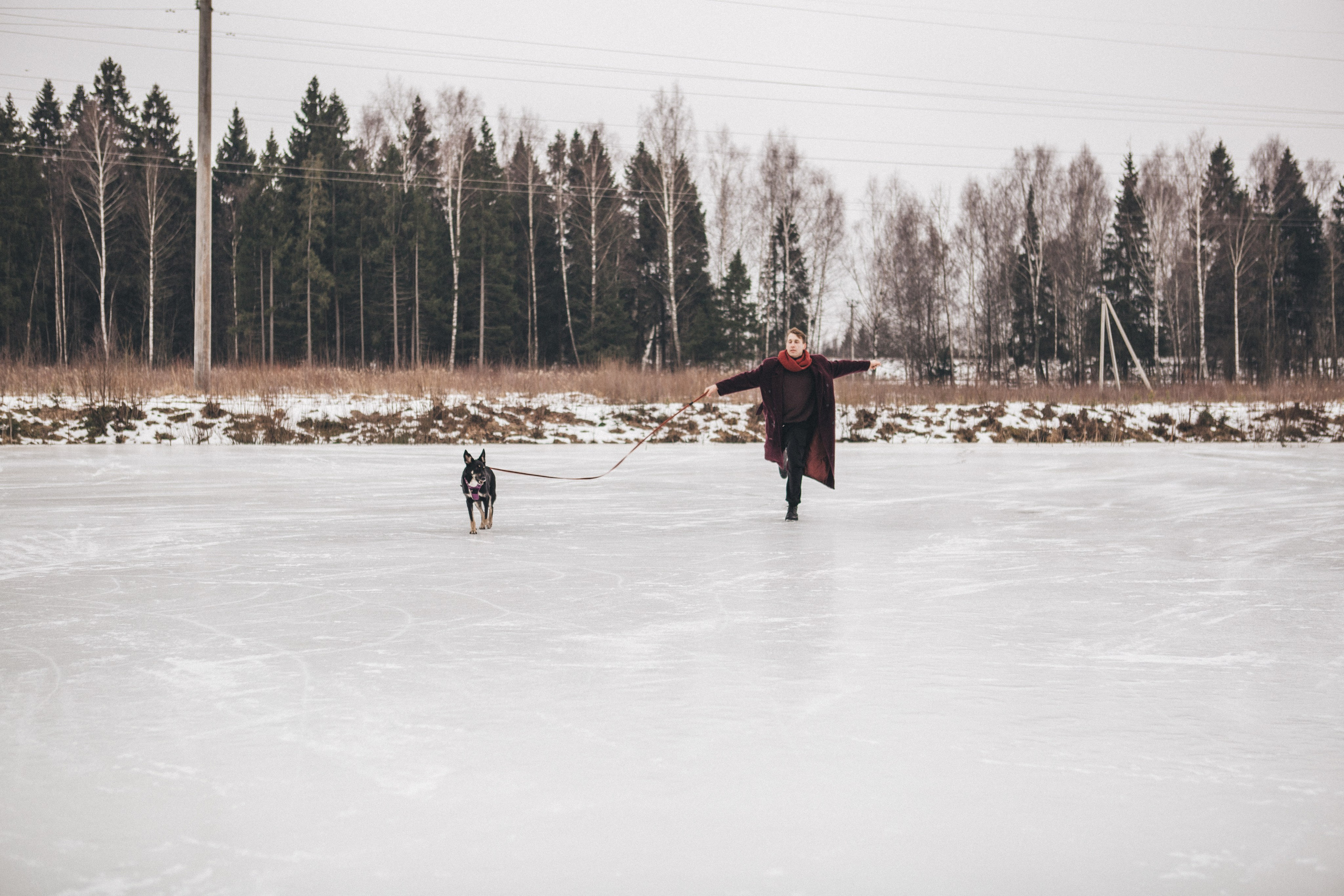 A cinematic tale of true love and unbreakable friendship between a man and a dog. Portrait, family and pet photographer in Cyprus, Ksenia Bourdelle