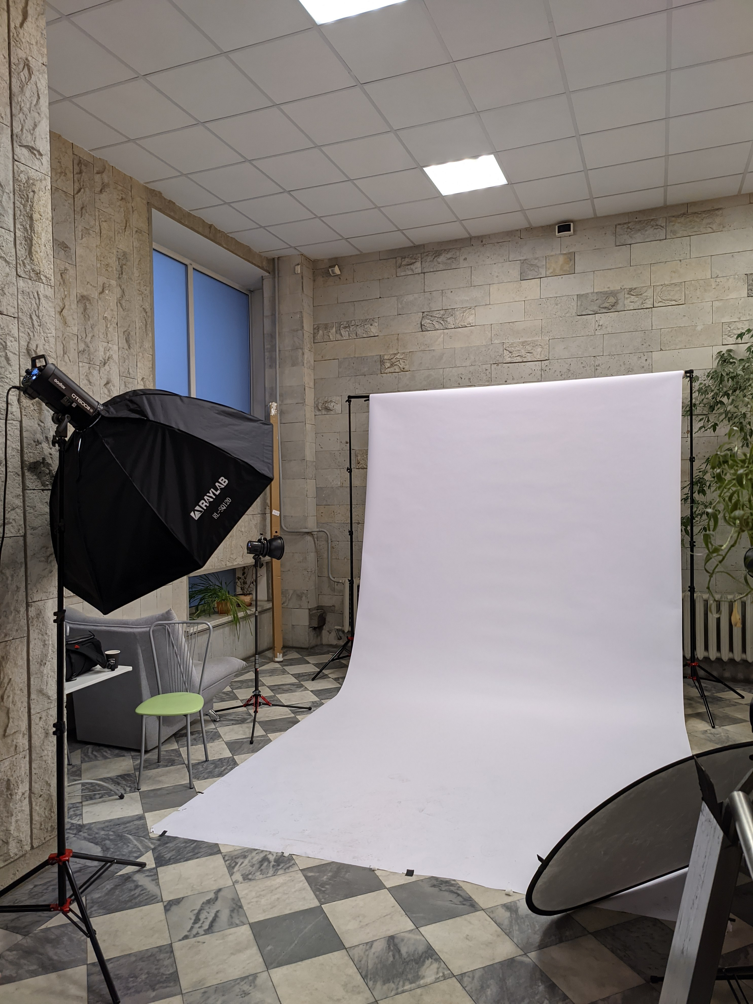 Система установки фона типа «ворота»