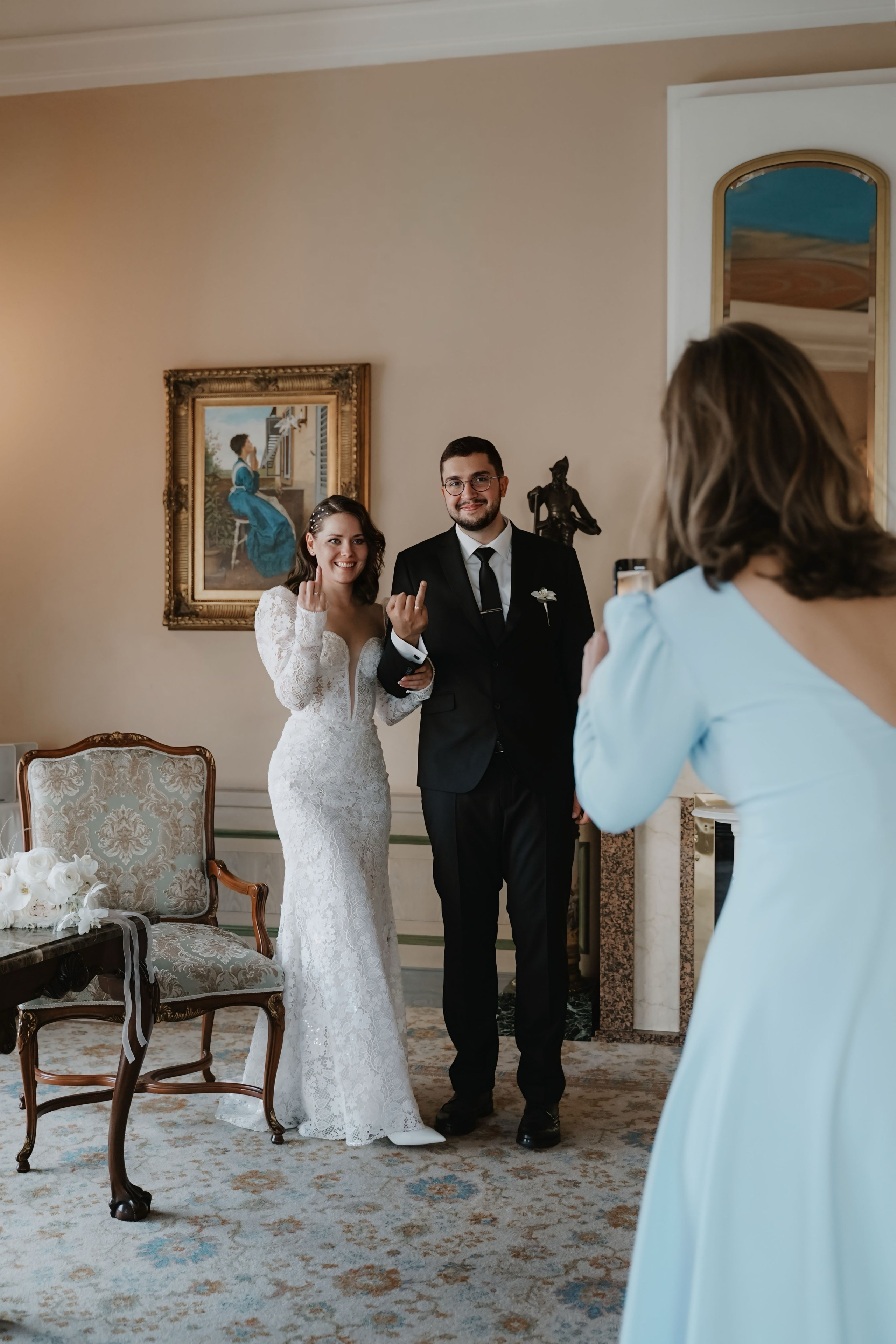 Утро невесты и жениха в отеле Plaza Garden Moscow WTC, роспись в отеле Националь и прогулка у Большого театра