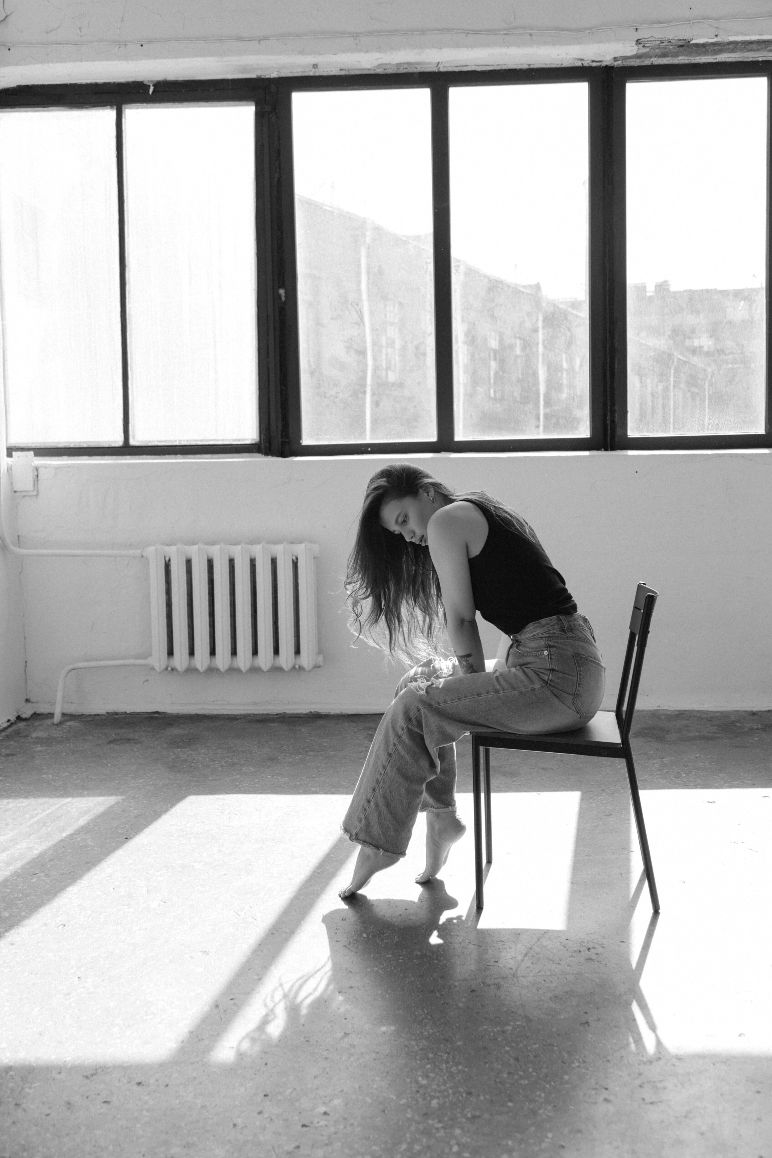 Ксюша. Минимализм, портреты в студии. Фотограф Ксения Третьякова, Санкт-Петербург