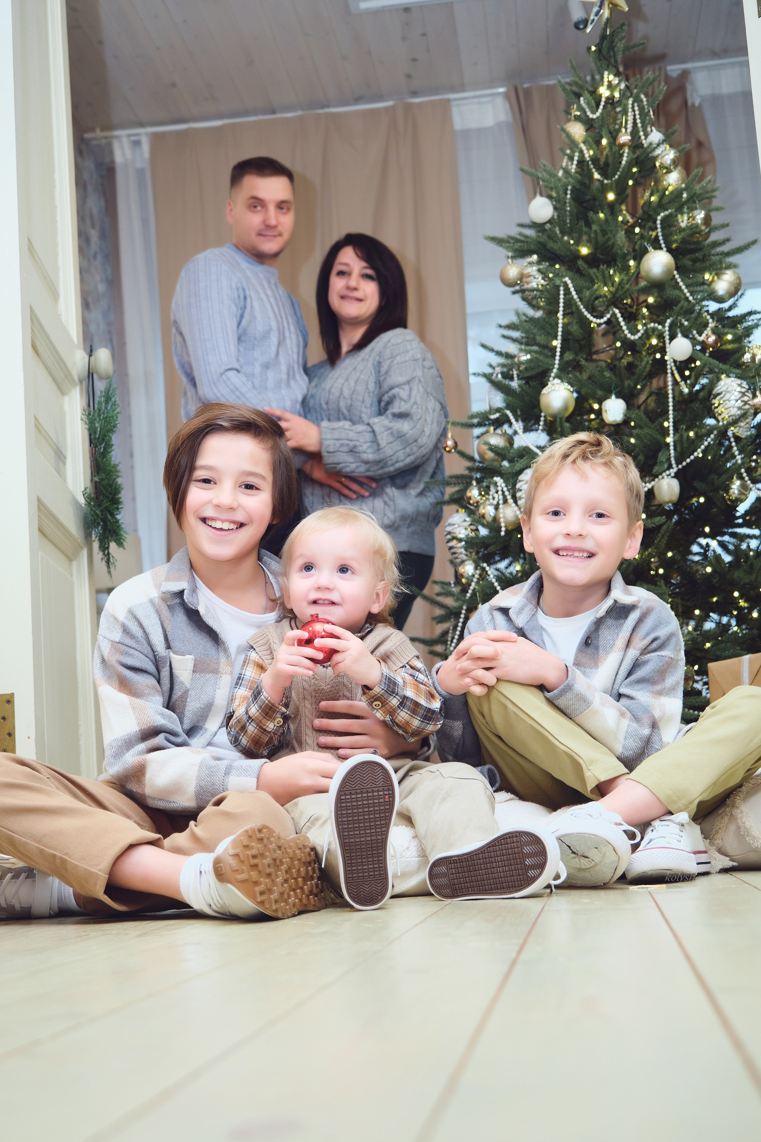 семейная новогодняя фотосессия в Люберцах