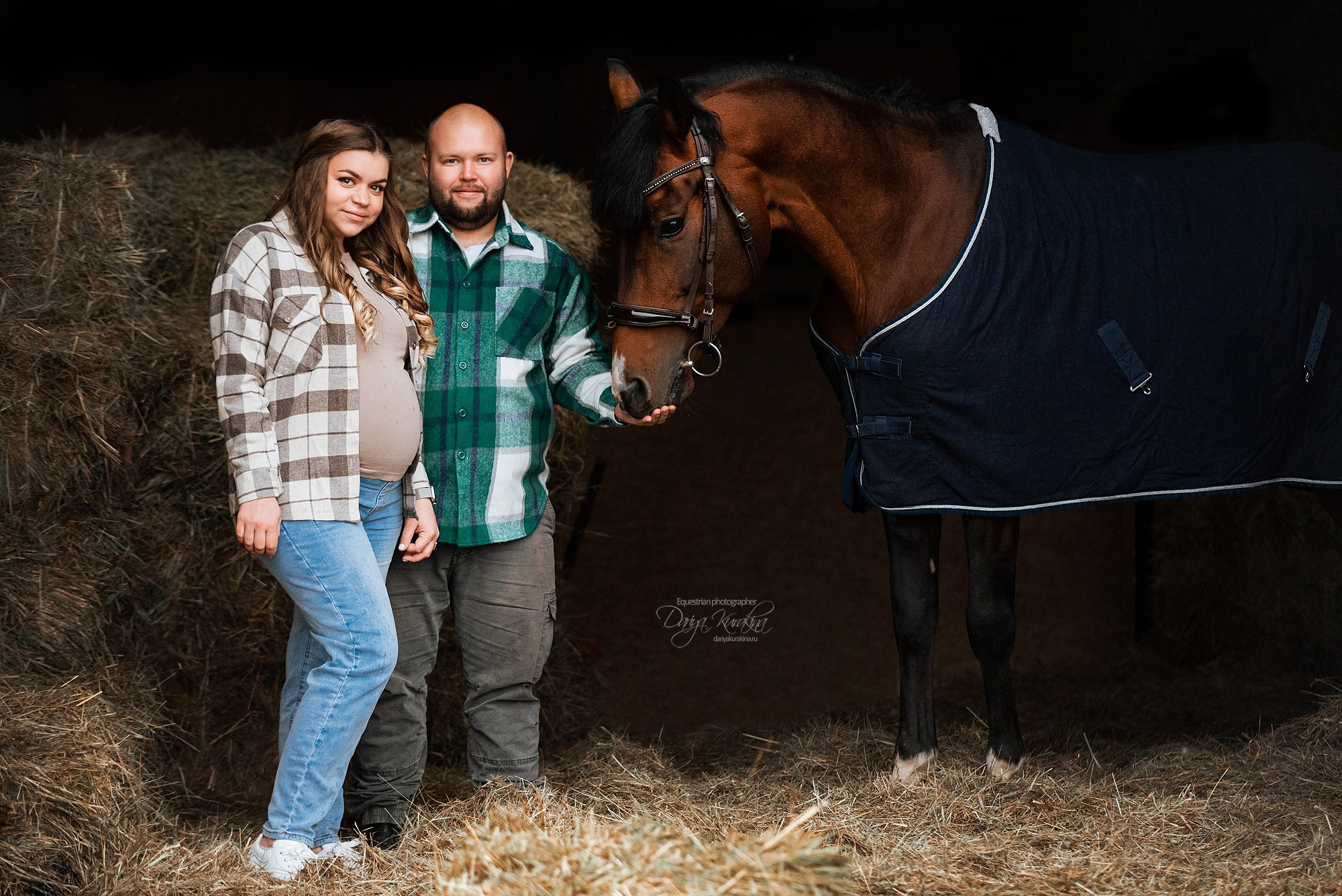 Анна, Виталий и Юник Эррай. Конный фотограф Куракина Дарья • Фотосессии с лошадьми