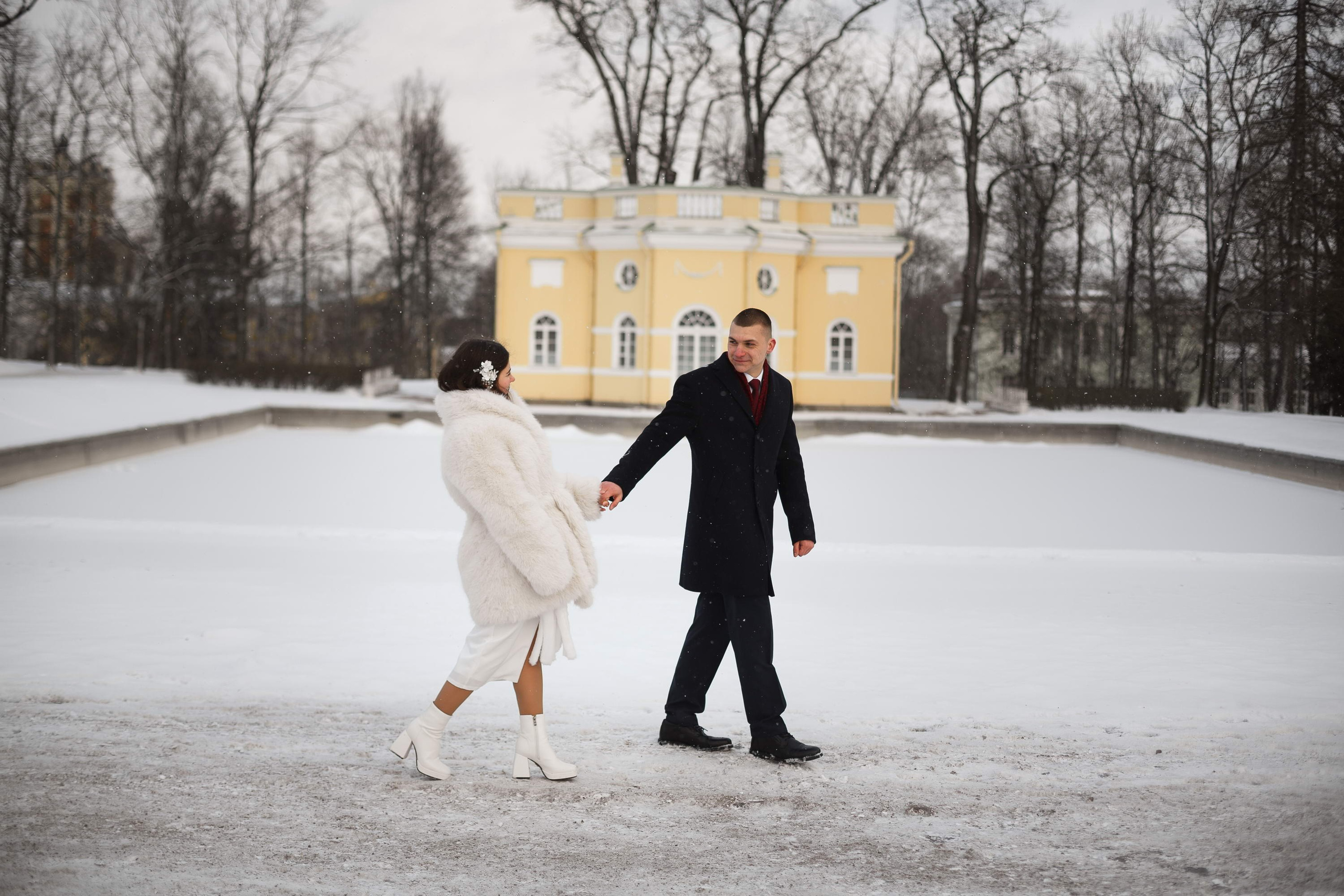 Зимняя свадьба в Пушкине. Свадебный фотограф Игорь Брундасов 8PHOTO на свадьбу венчание загс СПб