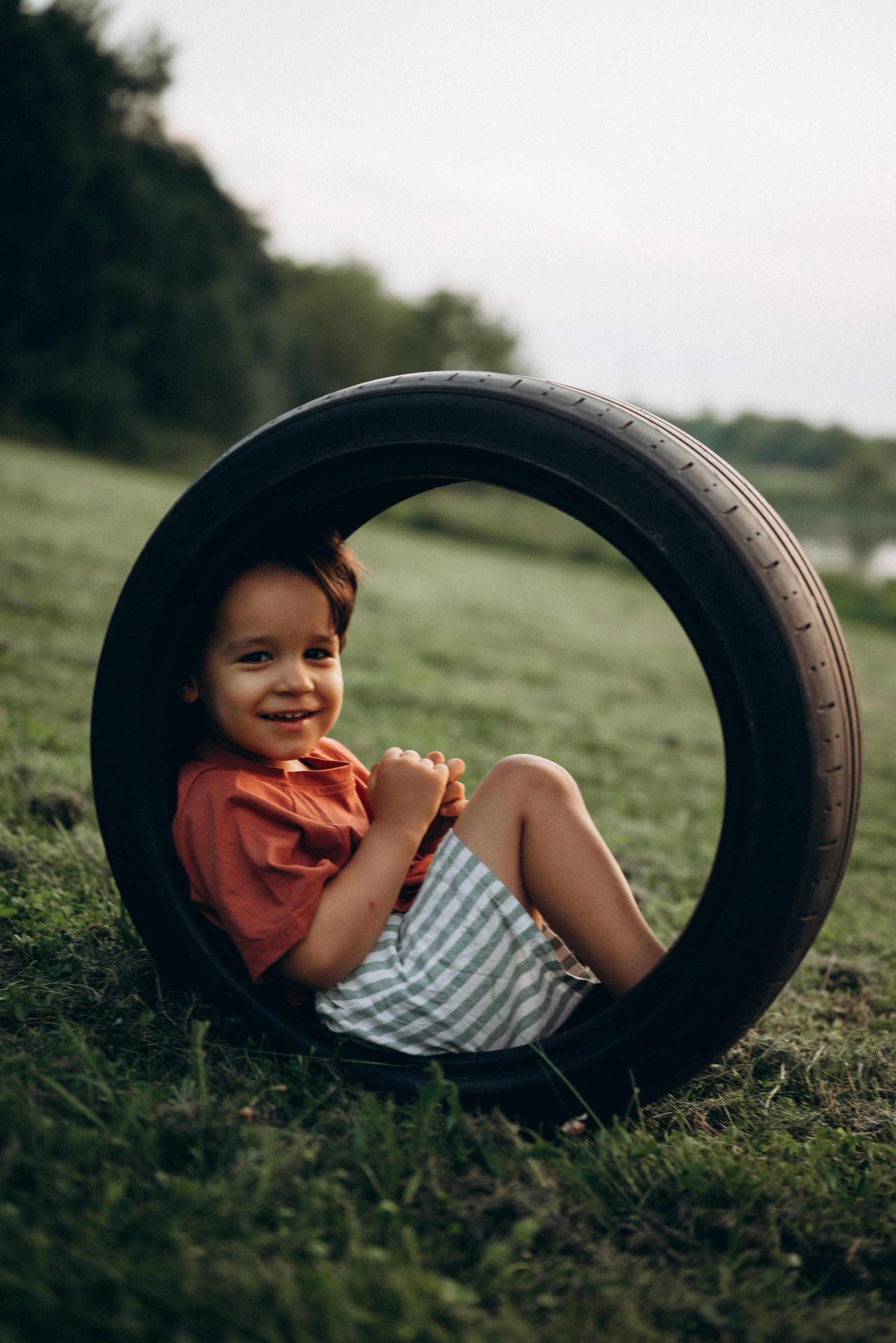 Игры на закате. Семейный фотограф в Москве Дарья Пузикова