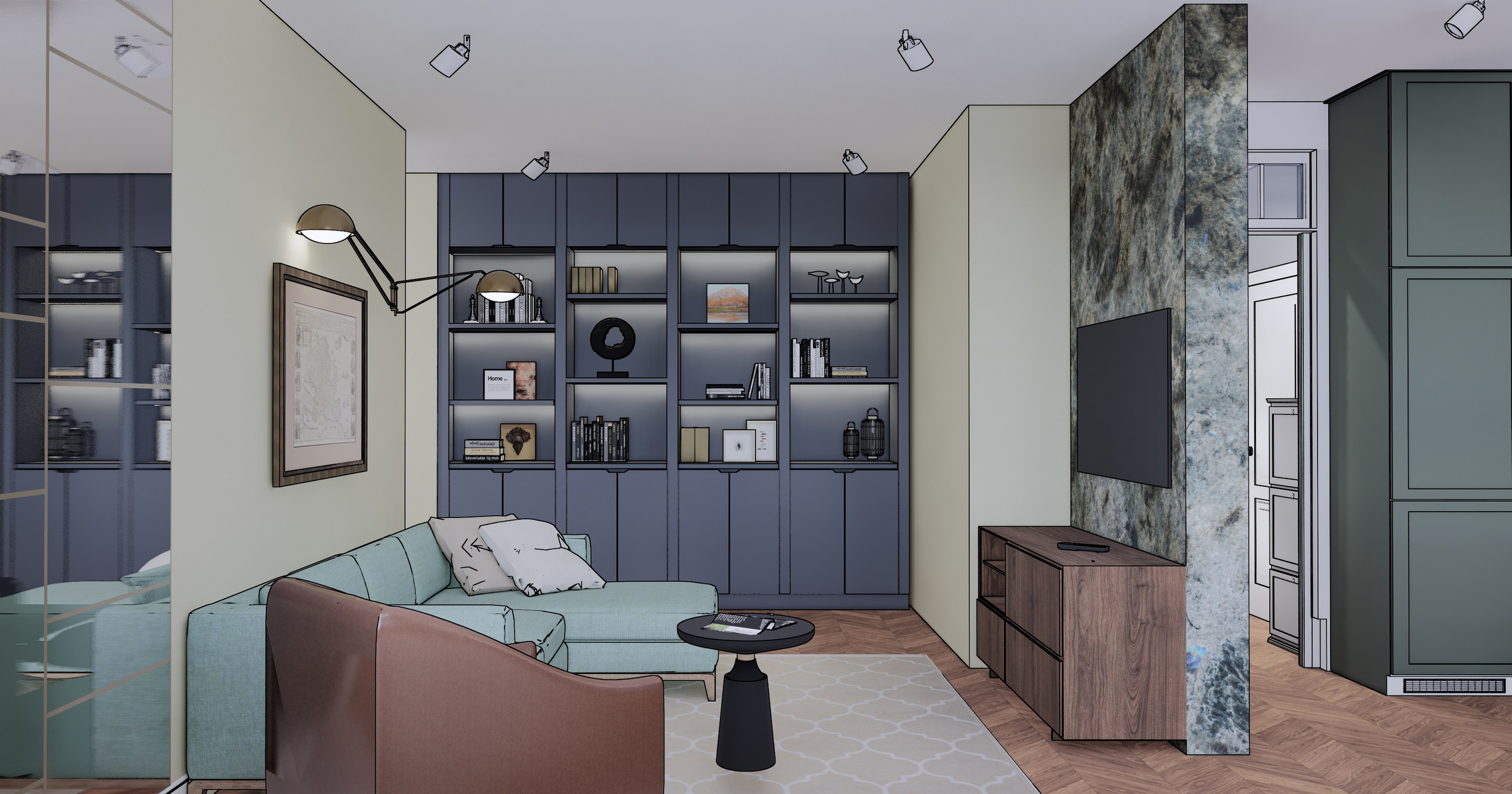 В ПРОЦЕСЕЕ РЕАЛИЗАЦИИ… (КВАРТИРА У МОРЯ). Дизайнер интерьера, Санкт-Петербург