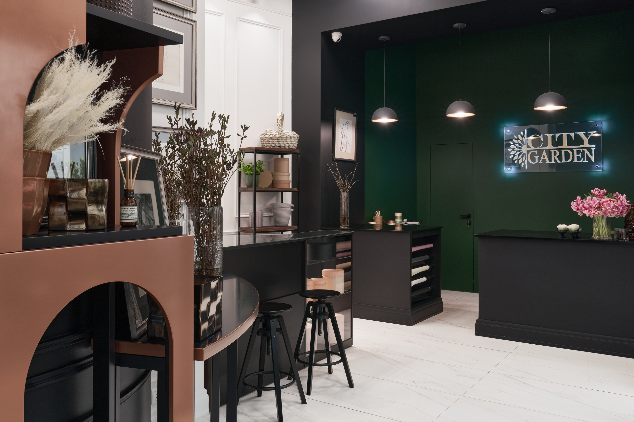 Салон цветов и искусства City Garden. Евгения Четий — интерьерный фотограф в Москве, Санкт- Петербурге, Сочи