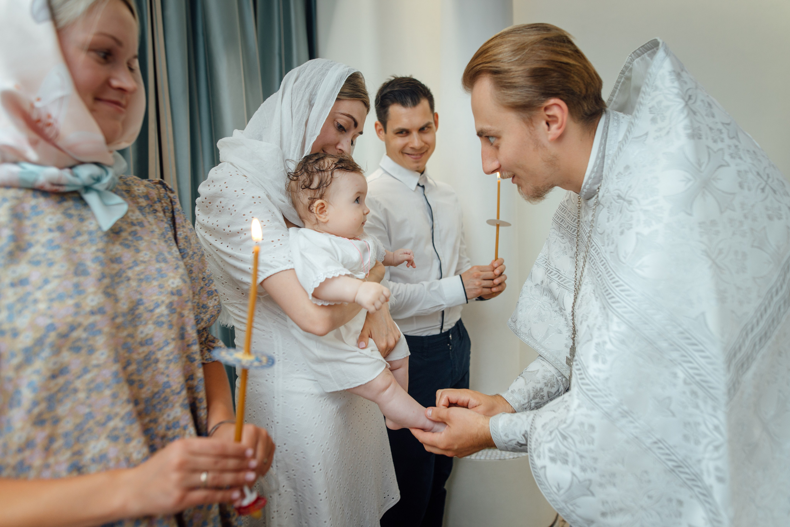 Крещение Аделины, храм Святой Троицы, июль 2024