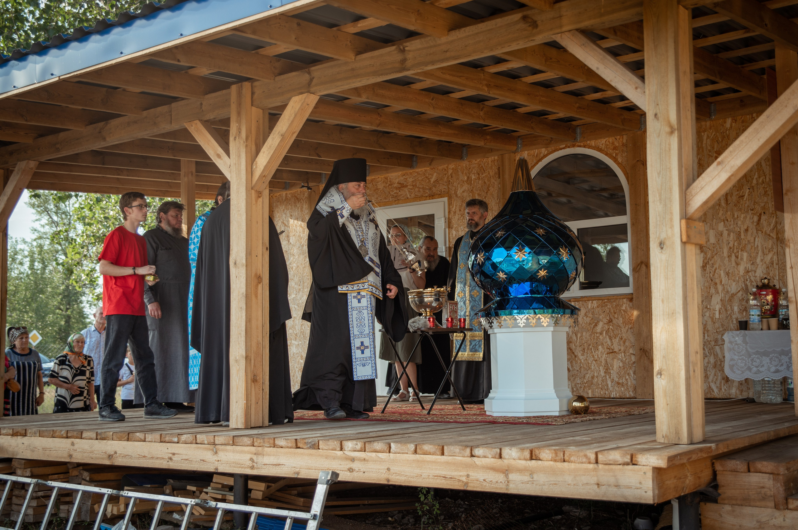 Освещение купола в храме Казанской иконы Божьей Матери х. Закутский. Церковный, семейный и репортажный фотограф Волгоград, Волжский