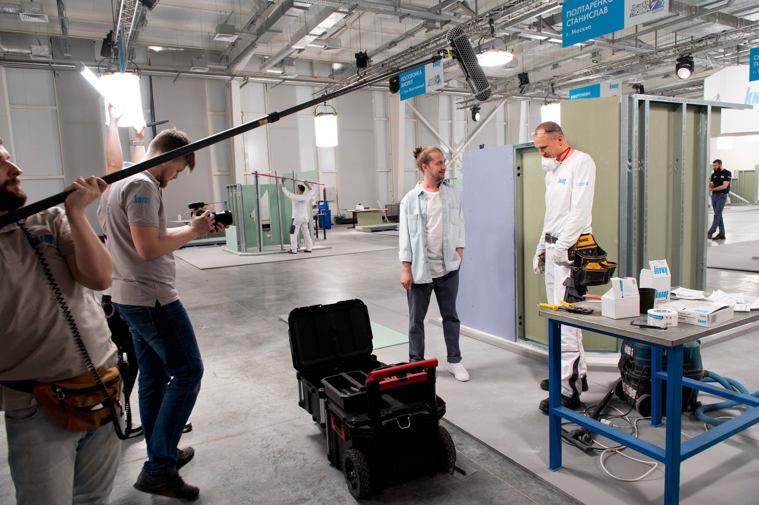 Репортаж со съемки передачи «Большая стройка 2». Репортажный фотограф и видеограф Слава Думчев. Тимбилдинги, отчетники, корпоративы