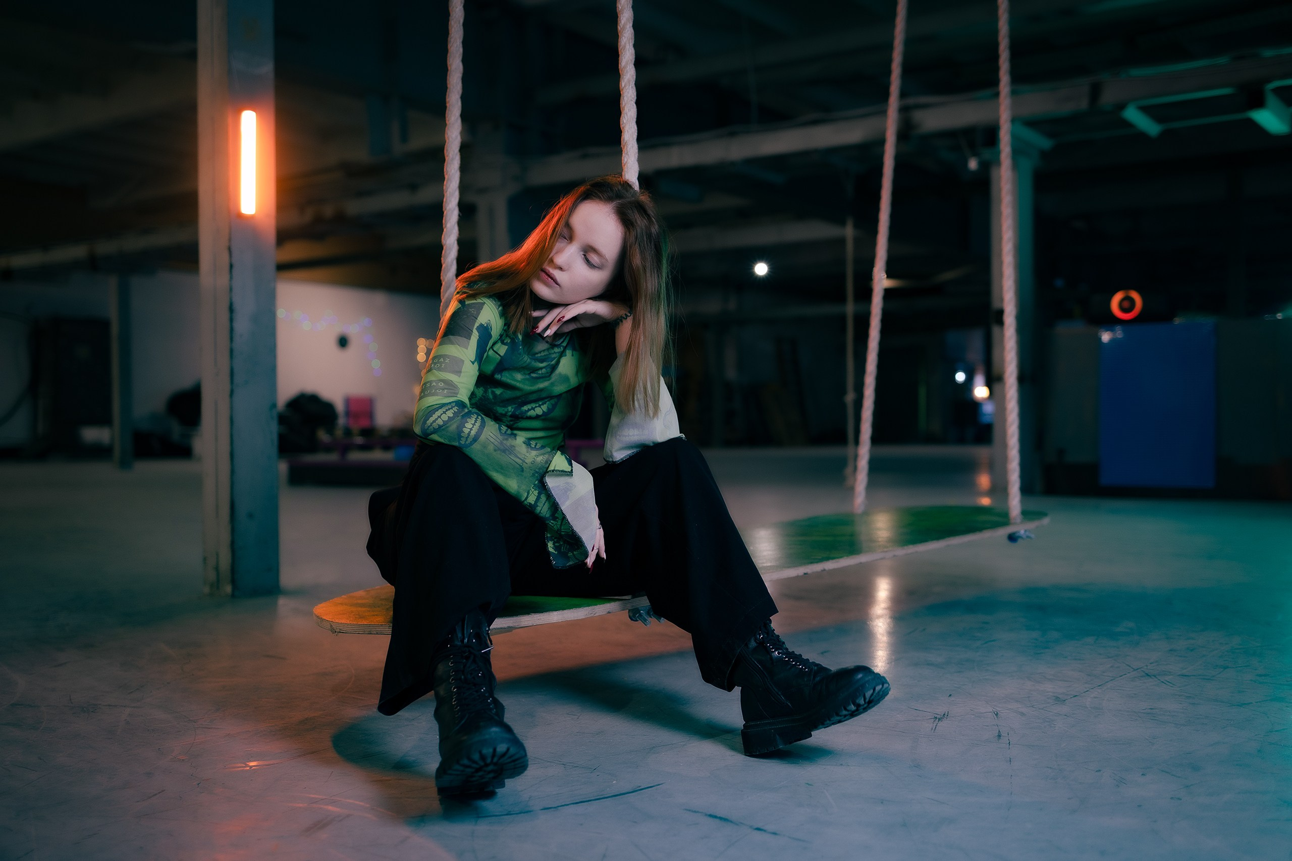 Лина в скейтпарке. Фотограф Санкт-Петербург