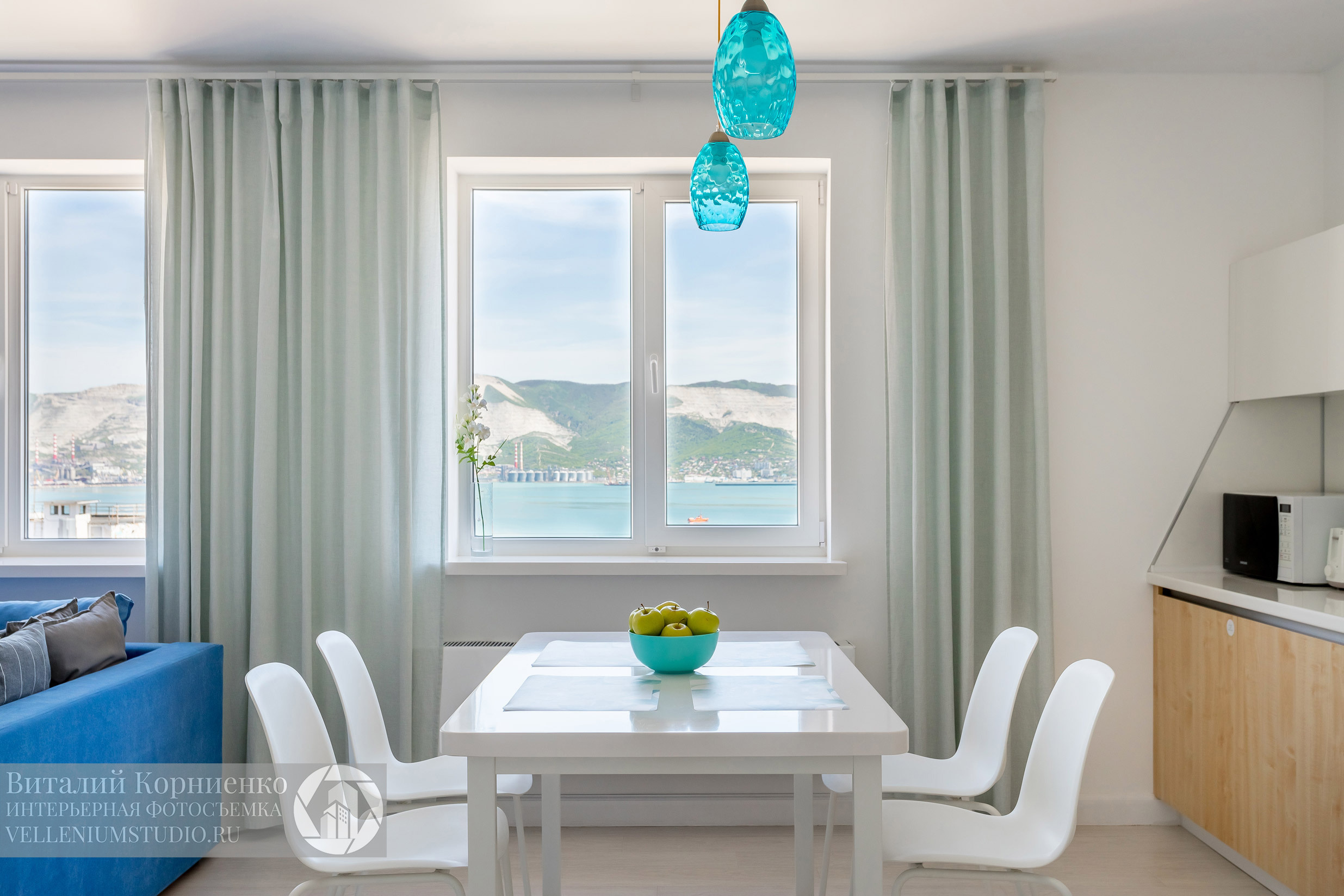 Фотосъемка квартиры для сдачи в посуточную аренду в Новороссийске. Интерьерный фотограф Краснодар: профессионально по доступным ценам