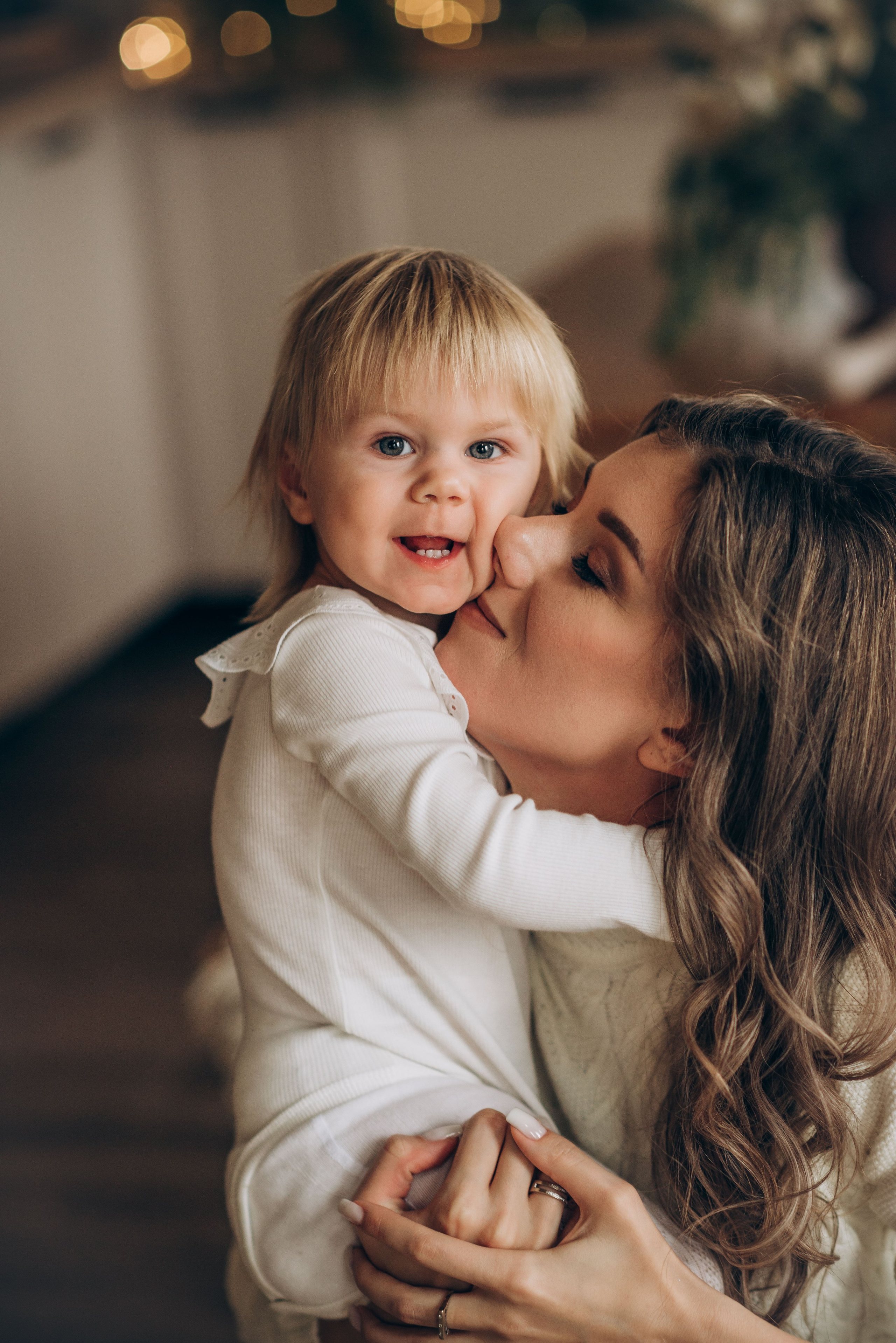 Семейная новогодняя фотосессия в студии. Семейный фотограф в Домодедово и Москве Елена Пичугина