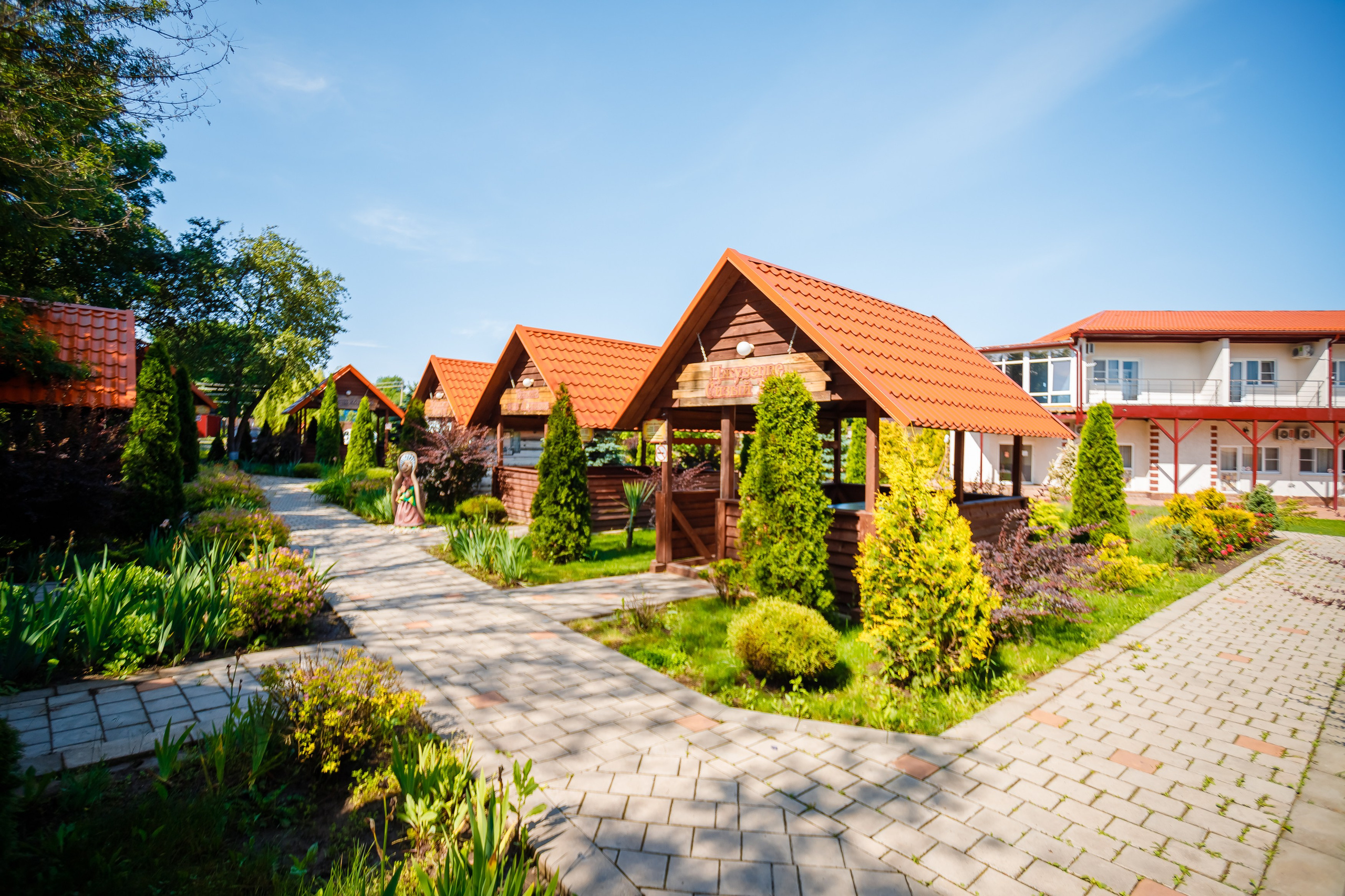 Беседки на горячем источнике