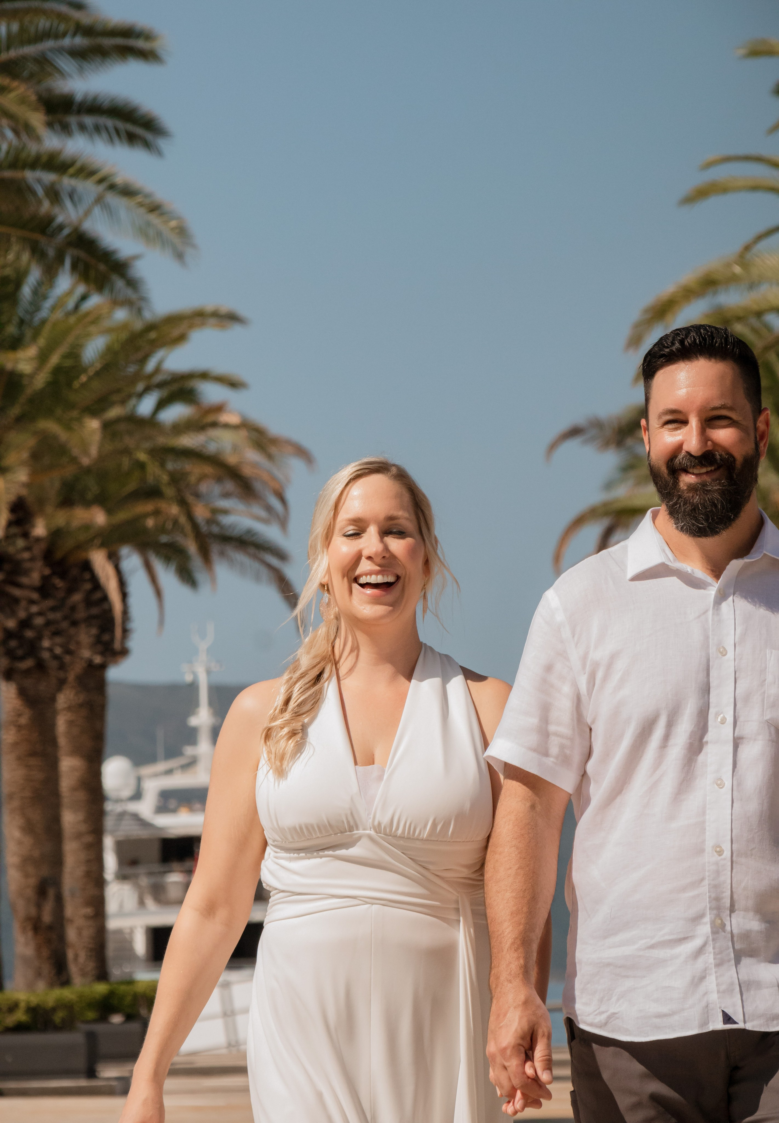 Nancy and Justin Adriatic anniversary. Portrait photographer in Tivat Montenegro Katerina Kirsanova