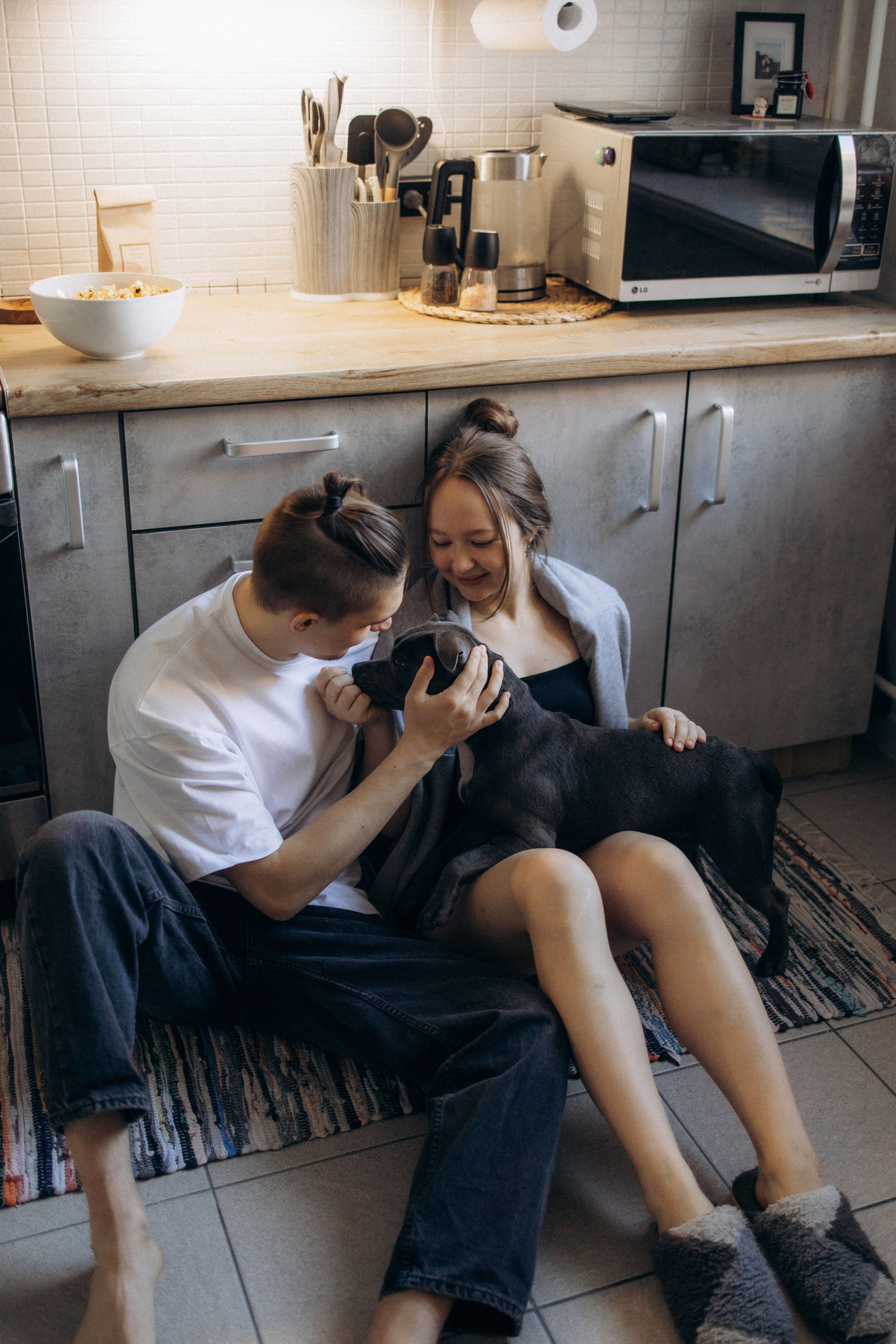 Таня, Егор и Луна. Фотограф анималист в Казани Алина Сулейманова. Фотограф животных