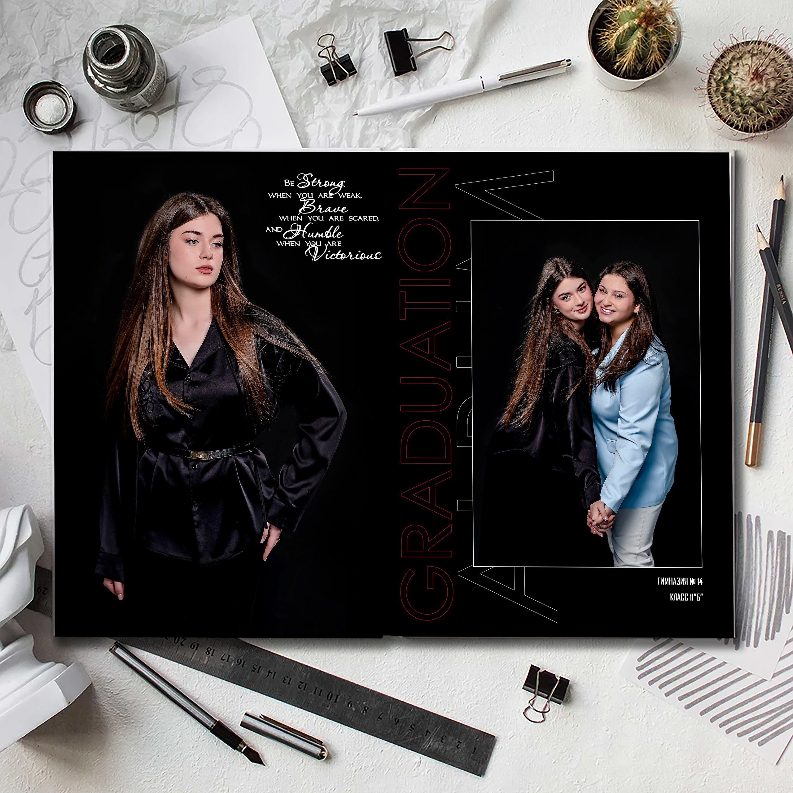 Выпускной альбом для выпускников школы (Дизайн № 204). Современные Выпускные Альбомы в Ростове-на-Дону