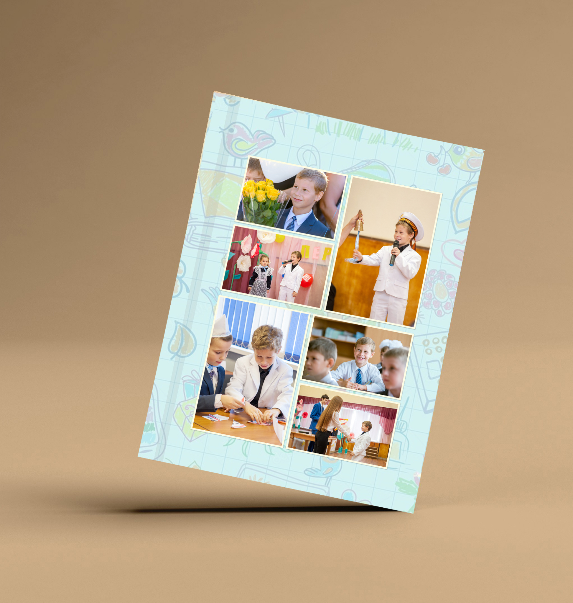 обложка фотокниги фотопапка фотограф с документами для школы