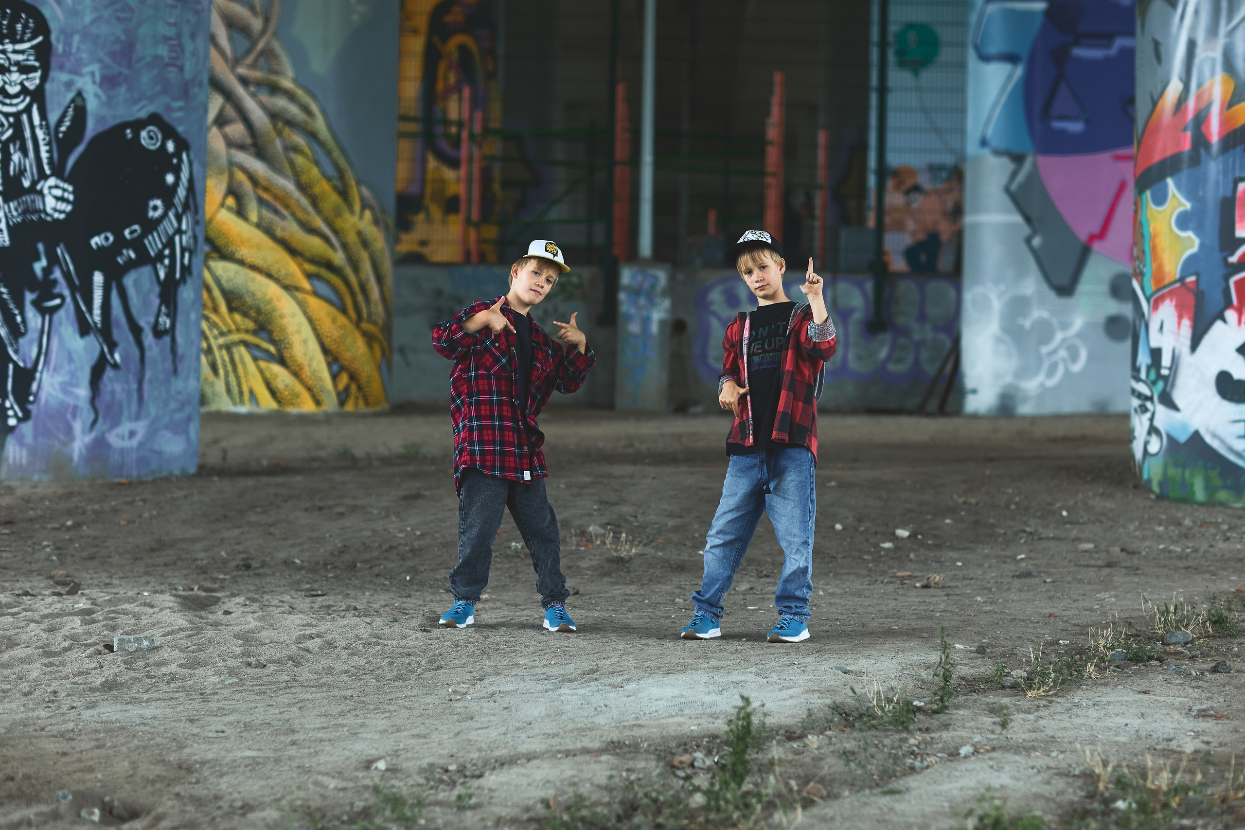 дети в городской фотосессии