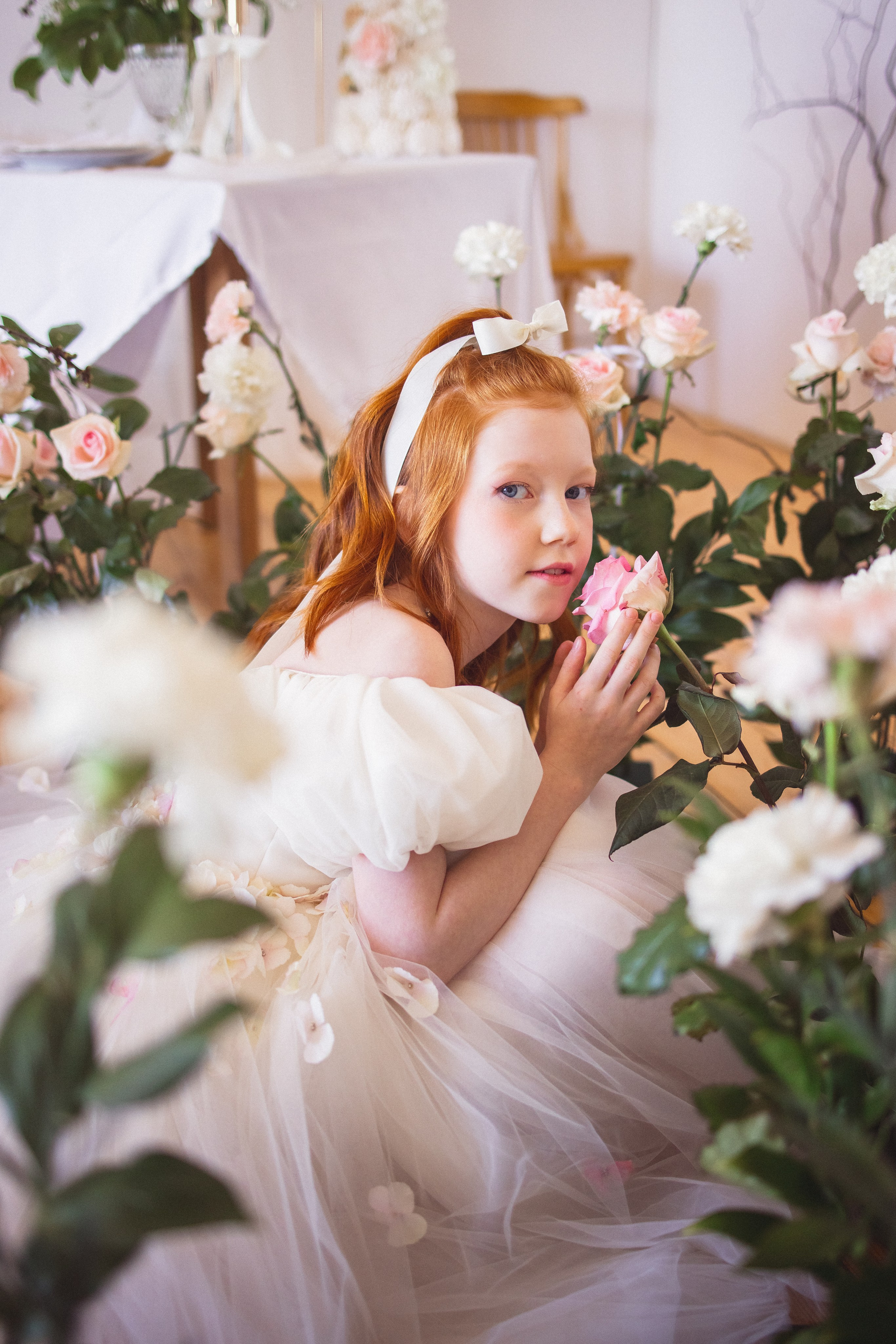 Фотосессия с живыми цветами в фотостудии г. Краснодар. Семейный и детский фотограф в Краснодаре Анна Трашкова