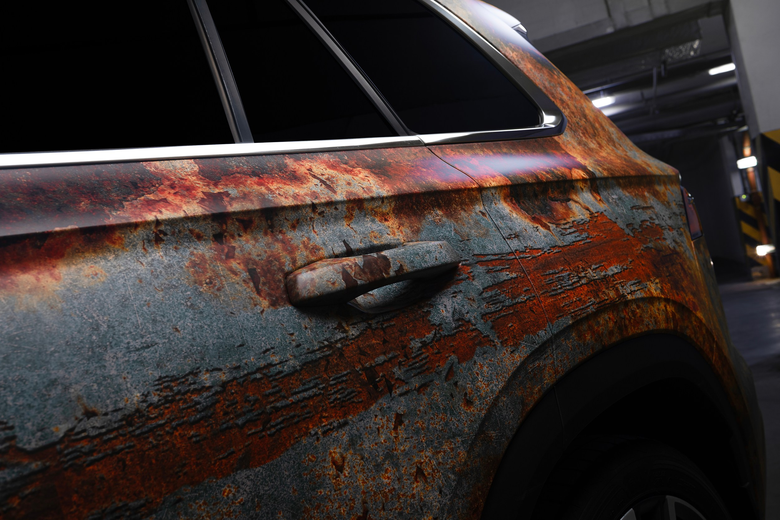 Винилография на Geely Monjaro. Студия дизайна и оклейки авто Barmaley Design