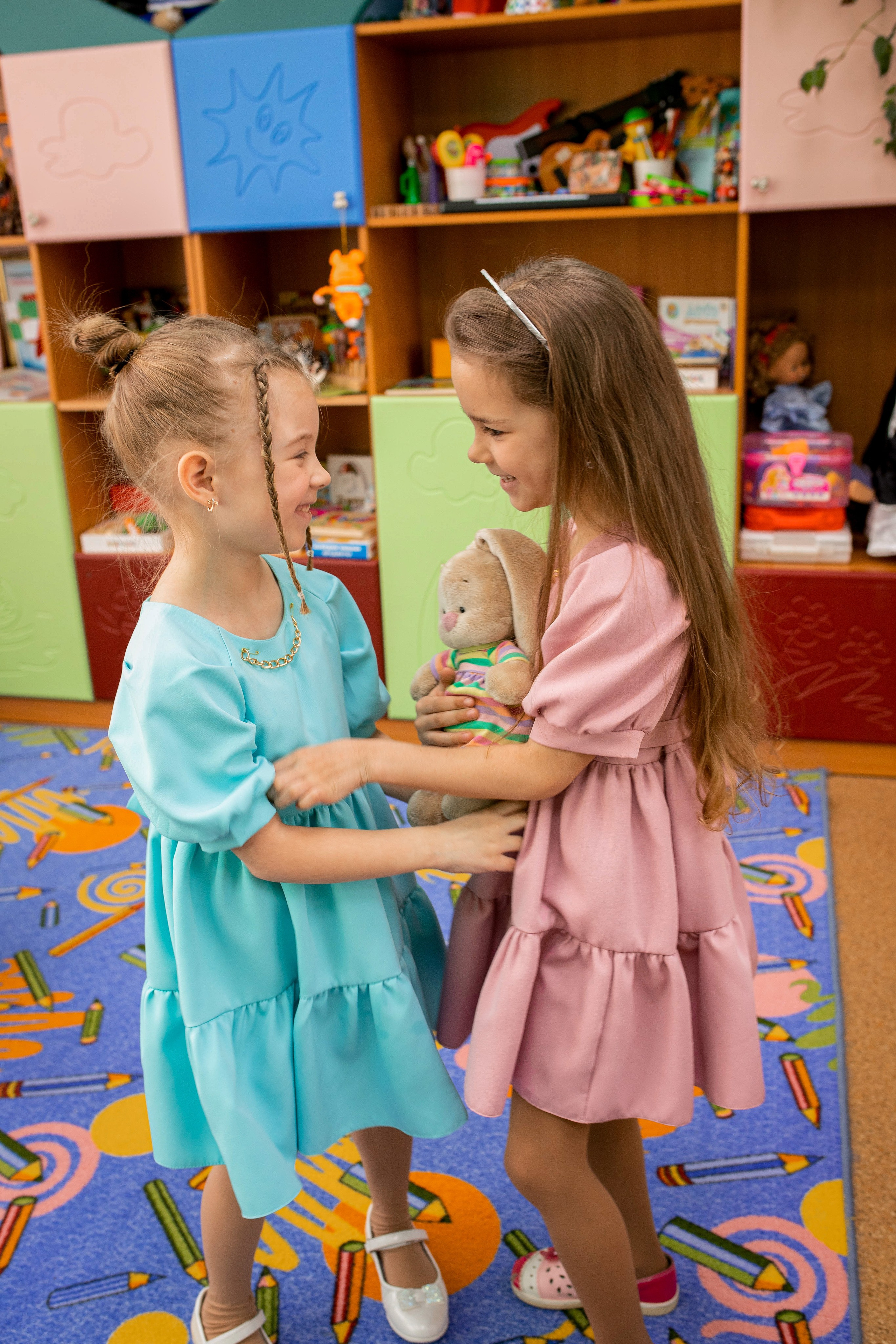 Степа, Даша и Алиса в детском саду. Семейный и детский фотограф город Тында Дарья