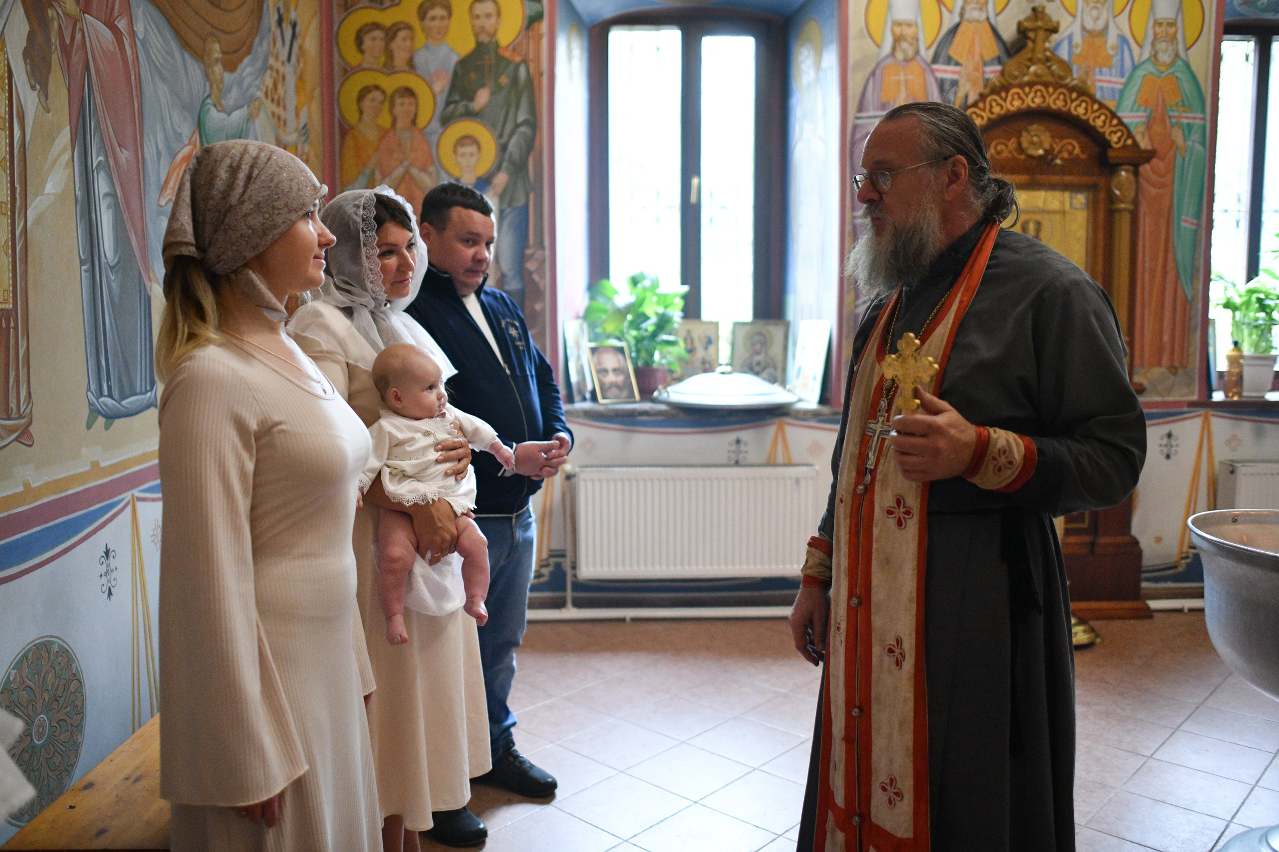 Крещение в Покровской церкви. Свадебный и портретный фотограф в Москве Галина Борисова