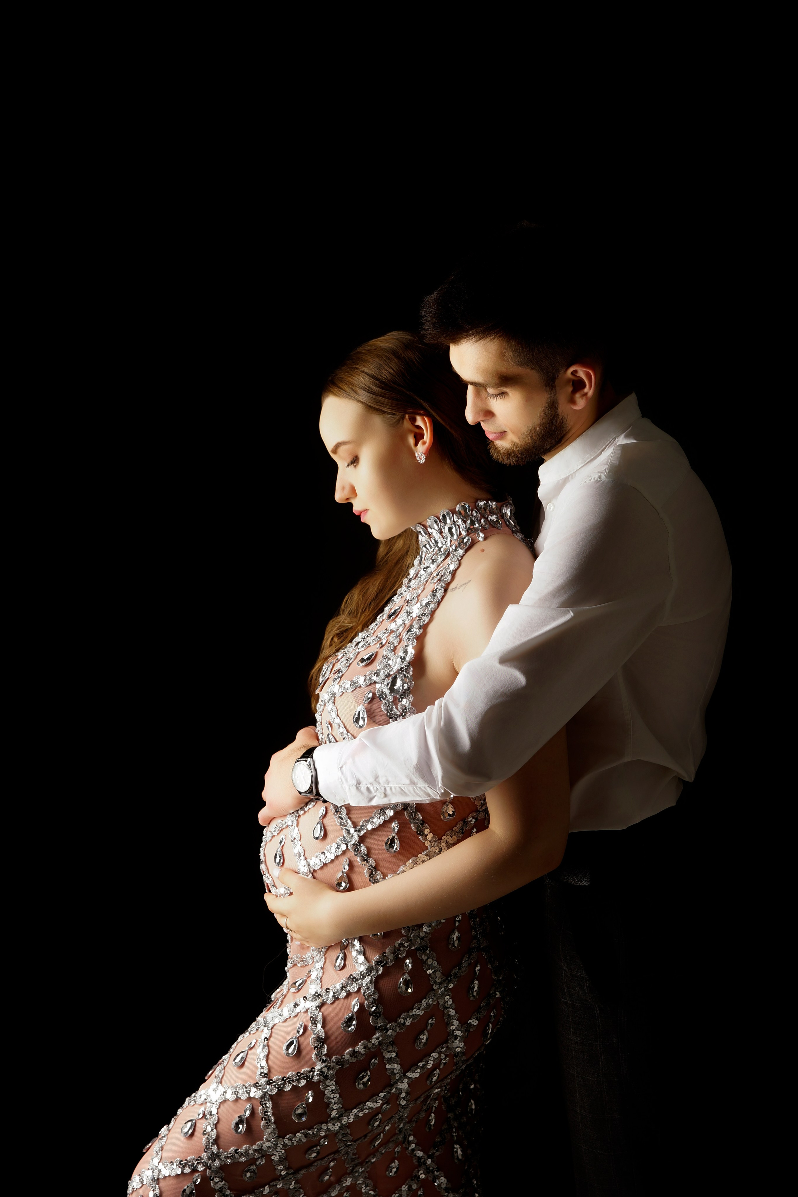 Съёмка беременности в моей фотостудии «НЕБО». Женский фотограф в Химках Алёна Ленёва