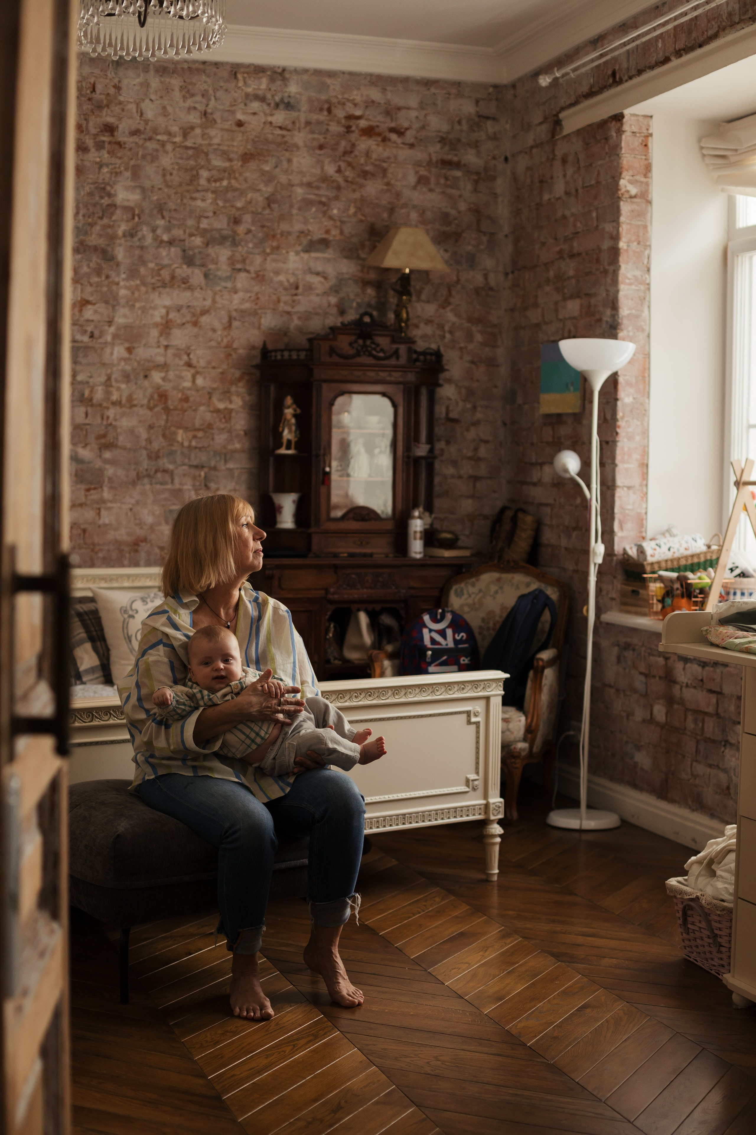 Бабушка в гостях. Детский и семейный фотограф в Москве Светлана Шабалина
