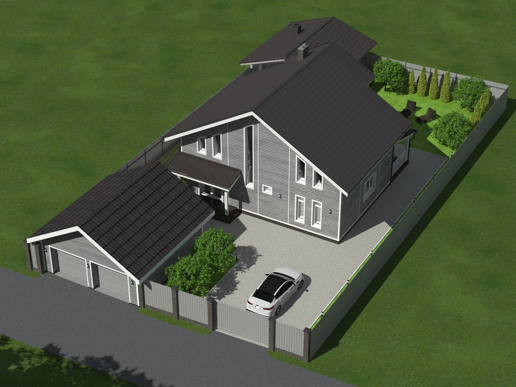 Индивидуальный жилой дом 160 м². ПРОЕКТИРОВАНИЕ ИНТЕРЬЕРОВ И АРХИТЕКТУРНЫХ РЕШЕНИЙ В СТУДИИ SHELOFAST DESIGN