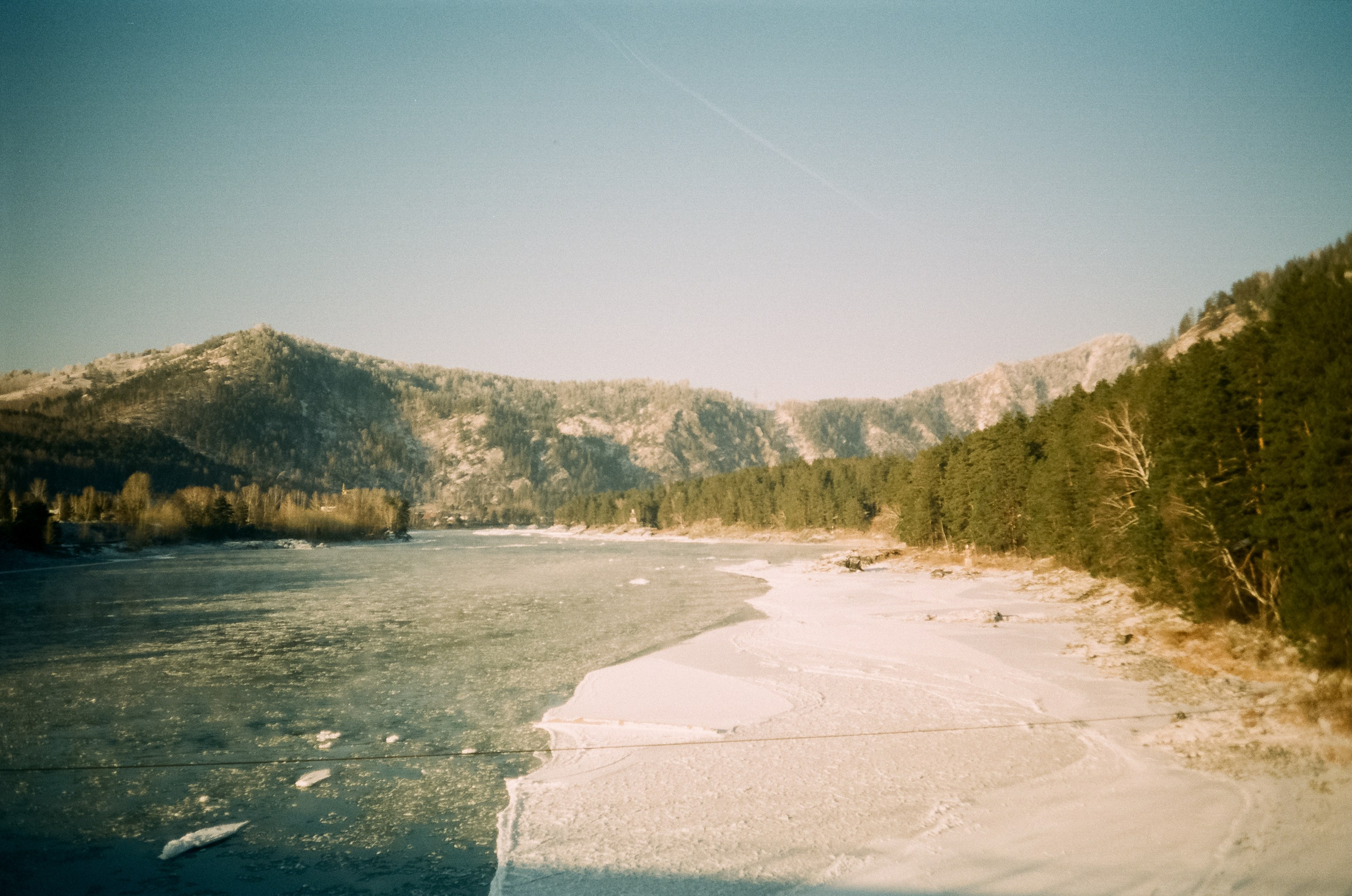 Бережок первый день, мост Бирюзовая Катунь / 10 декабря 2023 года (-25