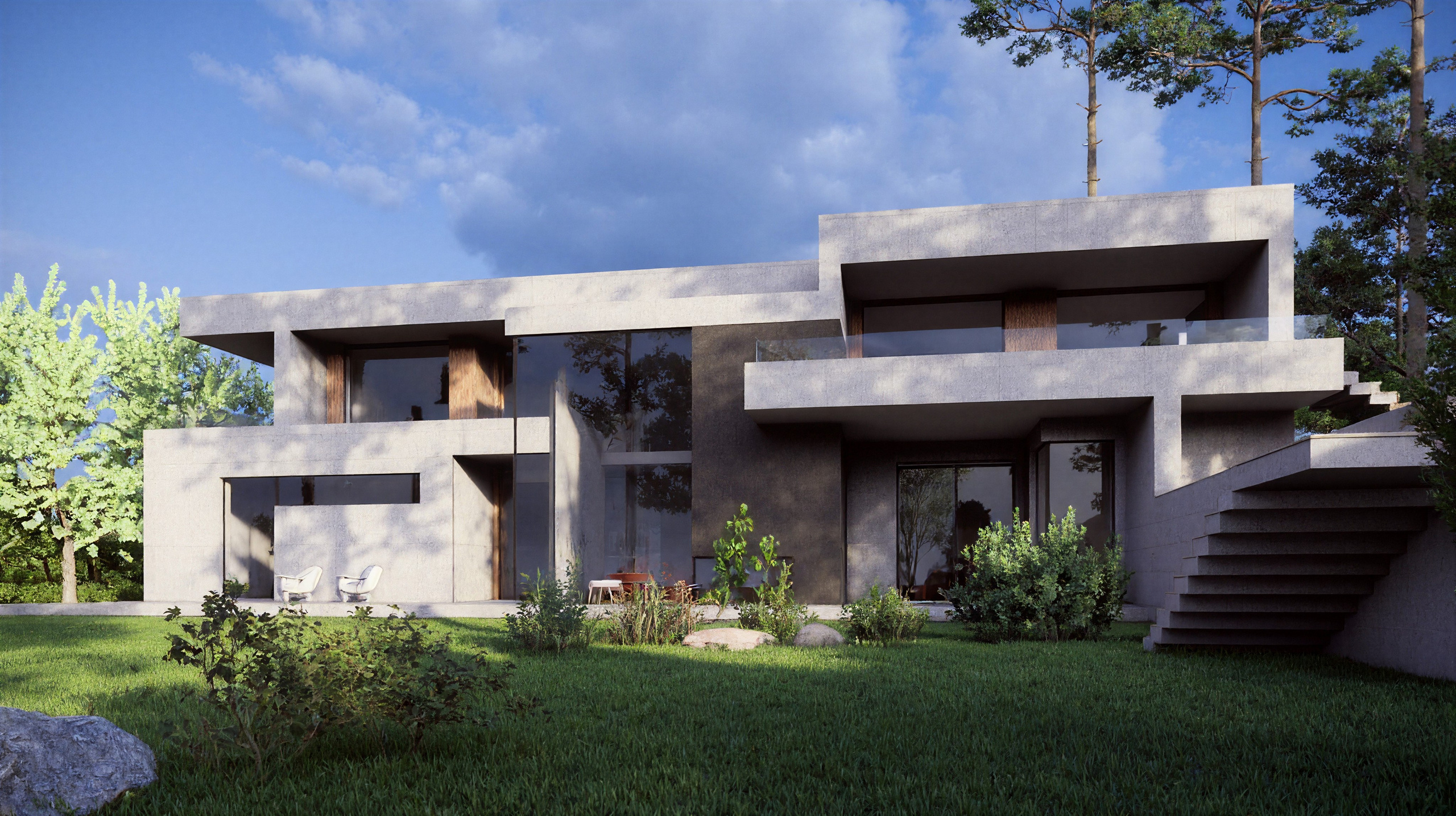 Минимал " Glass Cube». Архитектурное проектирование