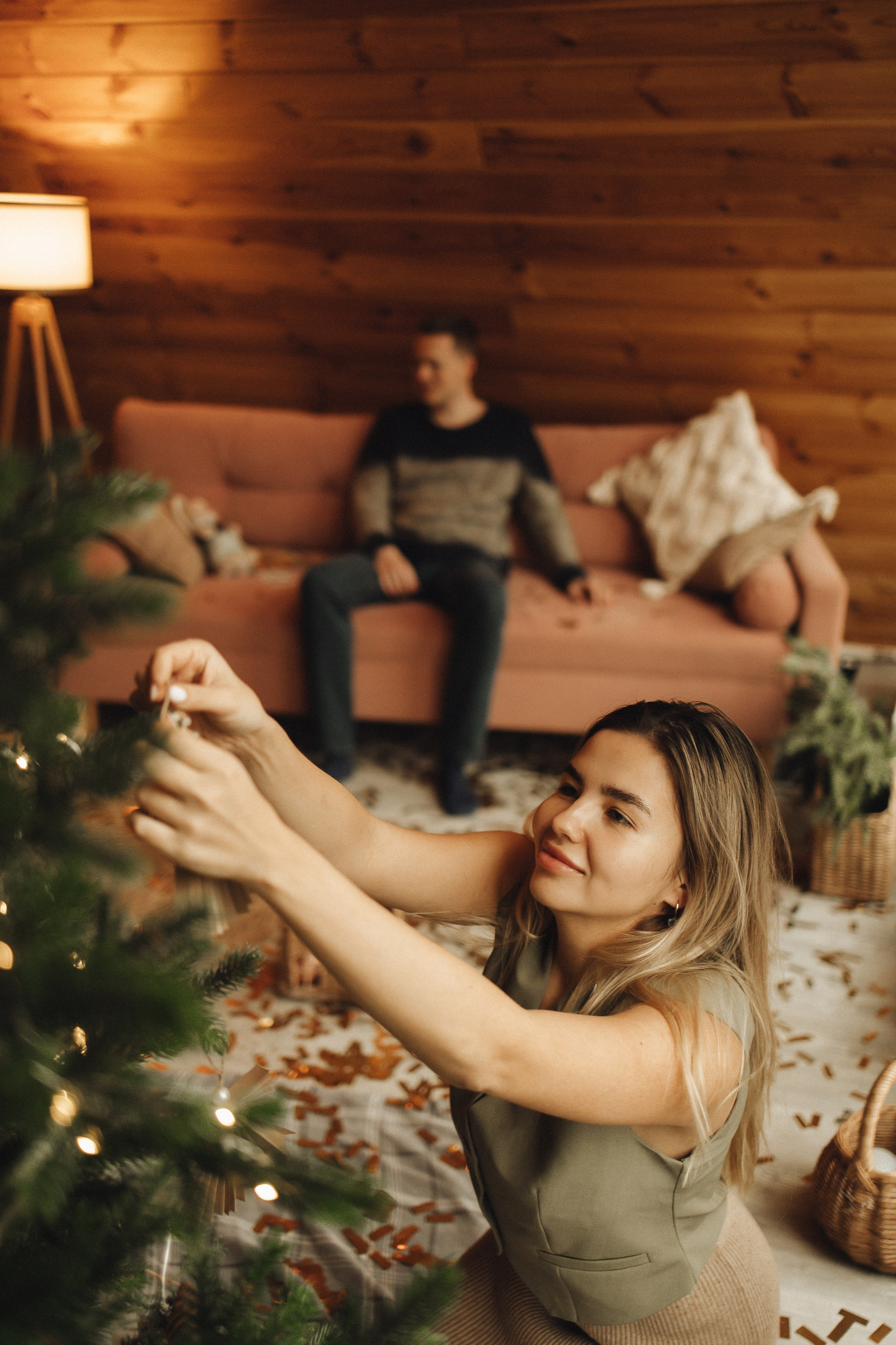 Новогодняя история в домике. Семейный и детский фотограф, таганрог, ростов-на-дону