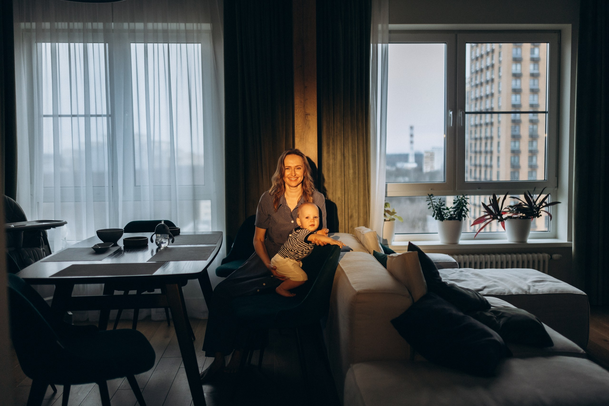 Семейная фотосессия дома. Семейный фотограф в Москве Марина Аргунова