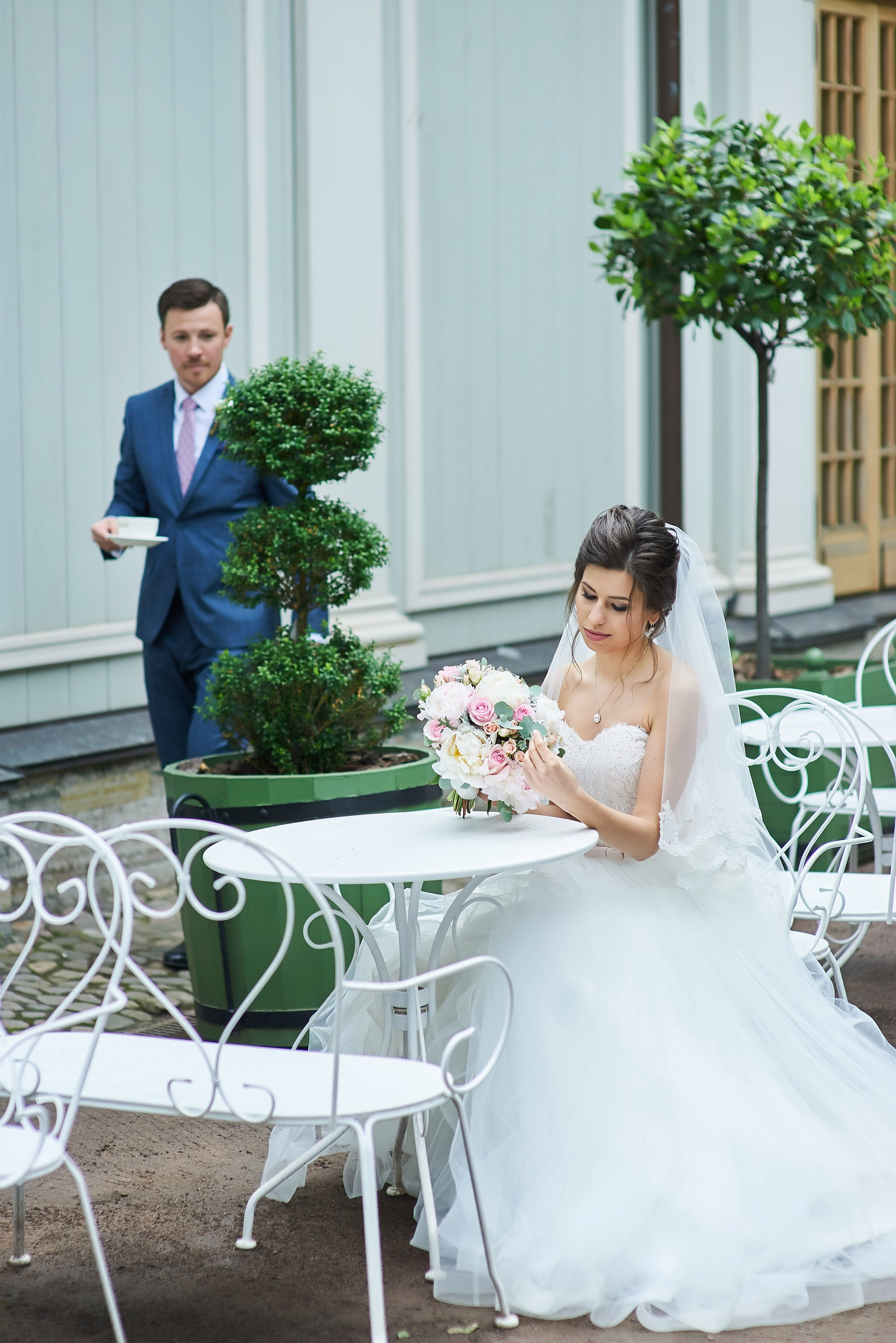 Валерия и Андрей (свадебная фотосессия в Летнем саду). Портретный, семейный и свадебный фотограф в Санкт-Петербурге и в Пушкине Ширяев Денис