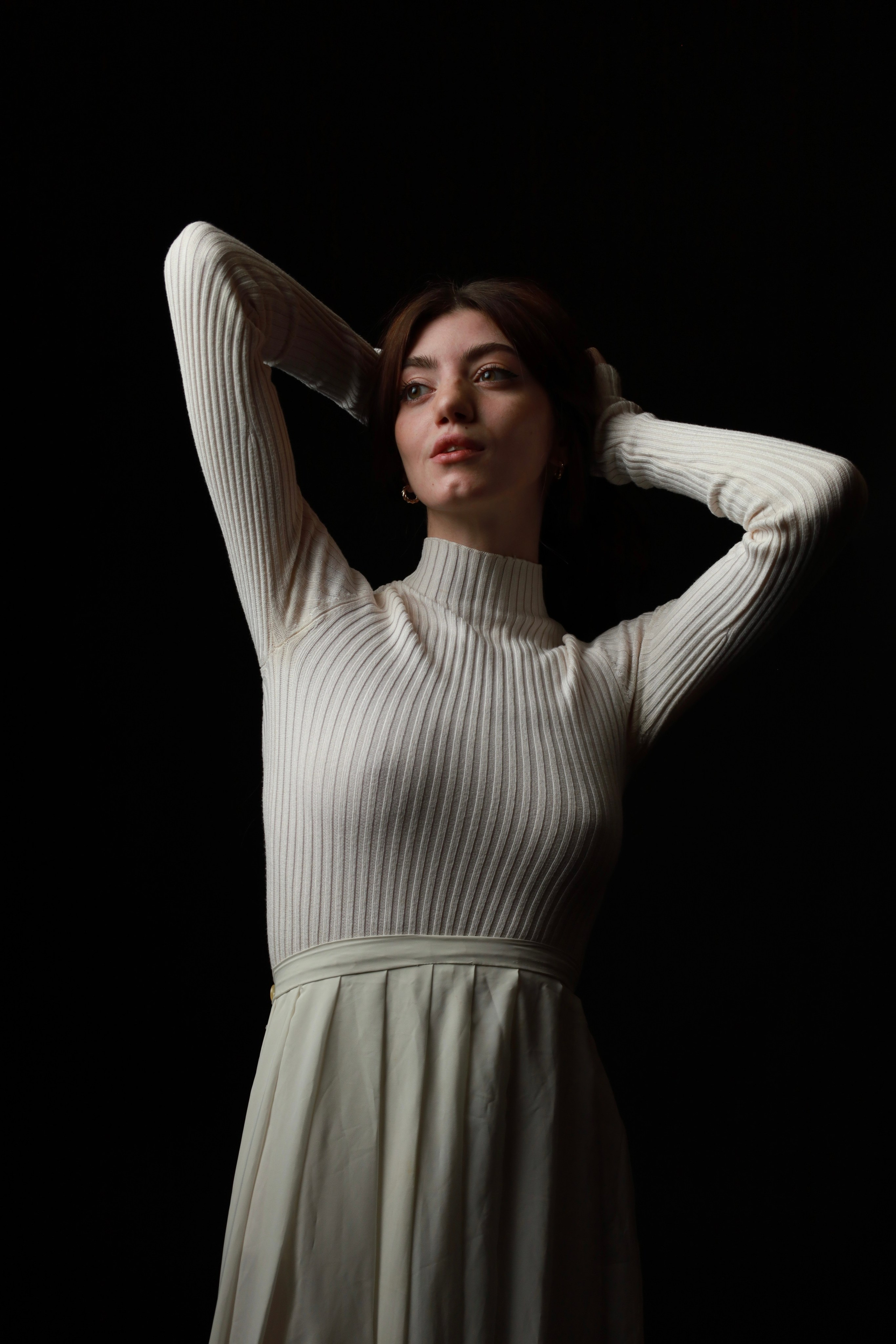 Валерия. Воздушная фотосъемка в студии. Портретный фотограф Панферова Регина г. Санкт-Петербург, г. Казань