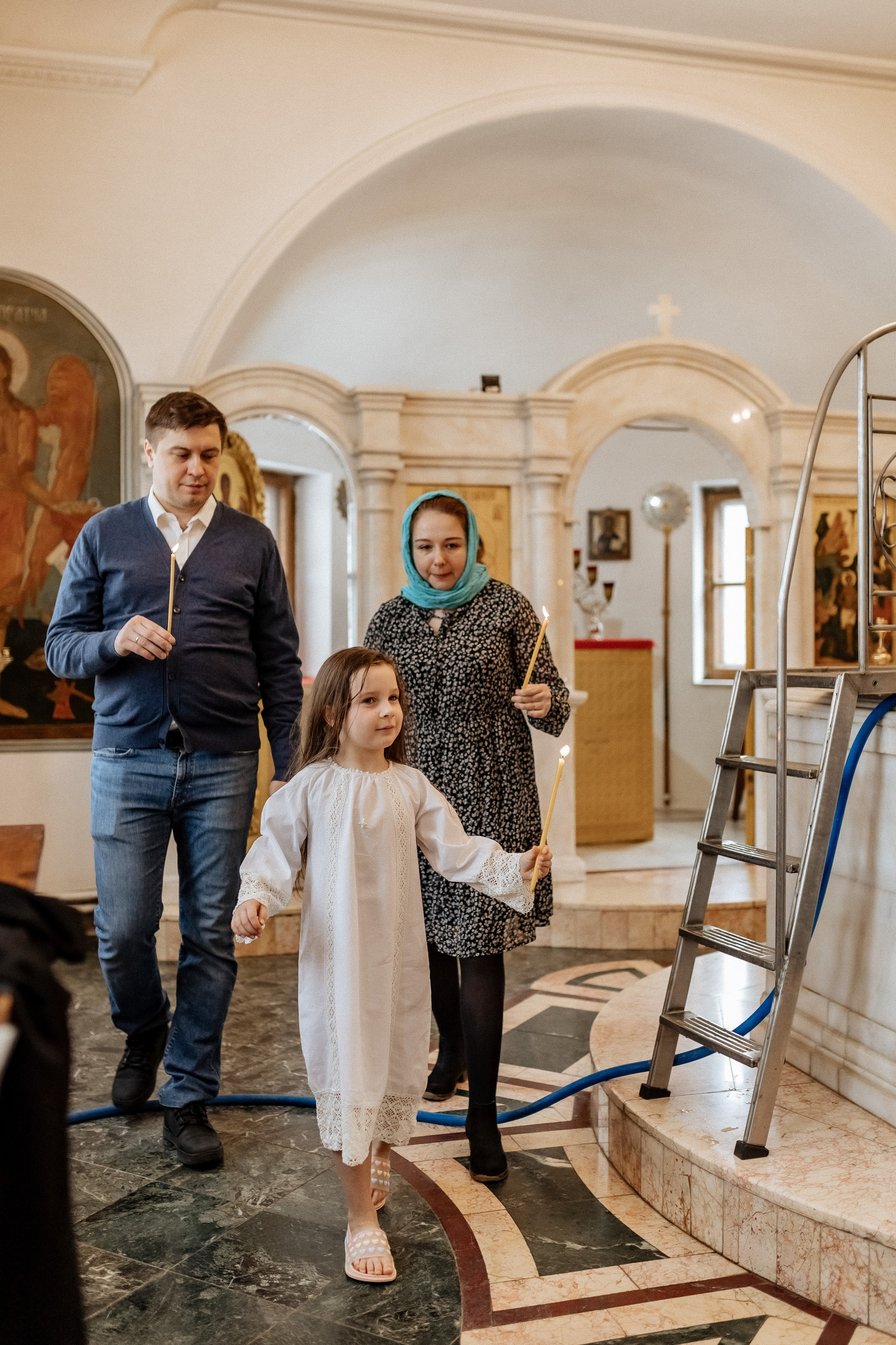 Крещение. Церковь иконы Божией Матери Живоносный Источник в Царицыно. Профессиональный фотограф, Москва |Видное Елена Елизарова