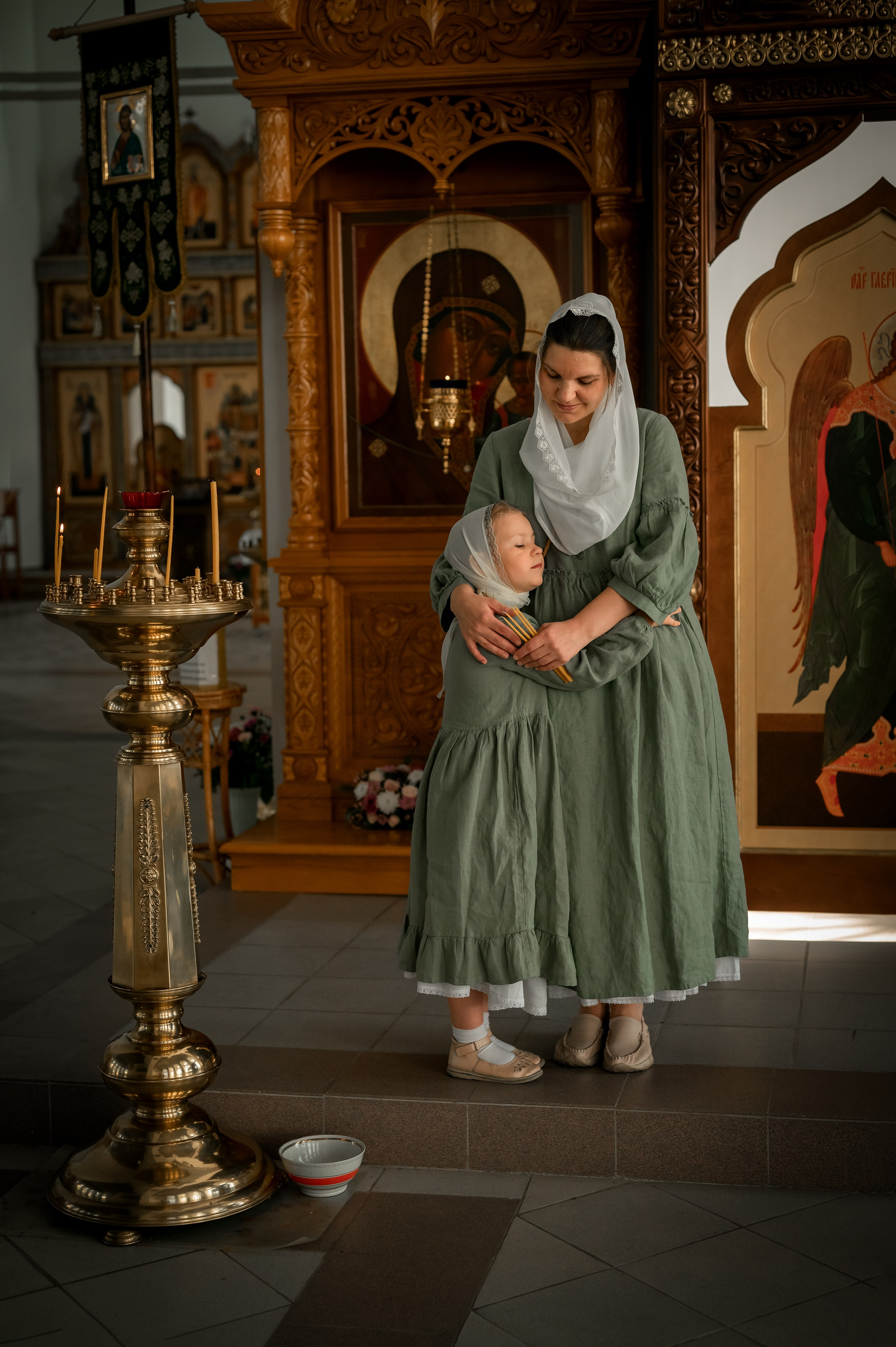 Таинство крещения. Фотограф новорождённых, семейный, школьный в городе Калуге Евгения