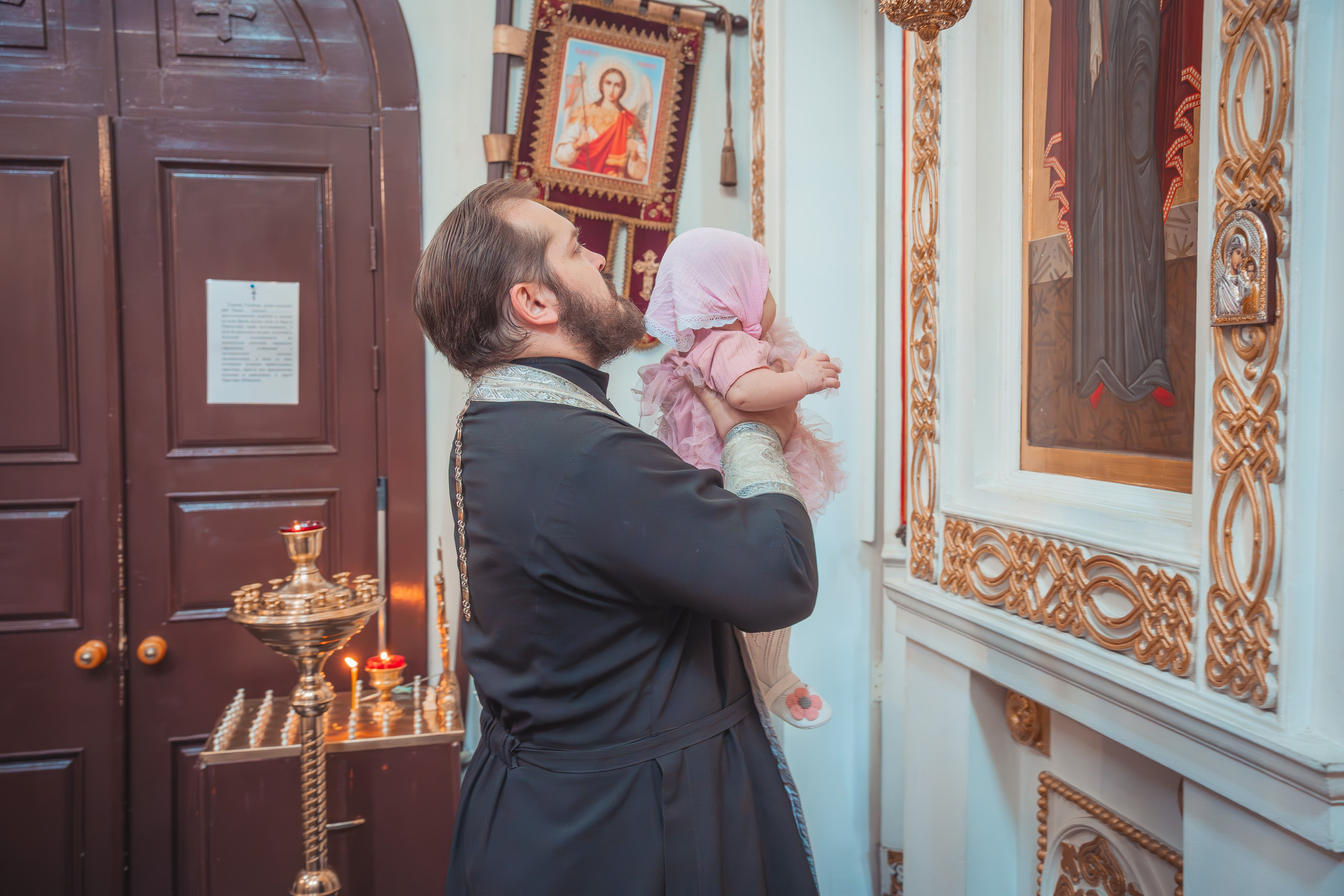Крещение Анастасии в храме Михаила Тверского. Фотограф Евгений Егоров
