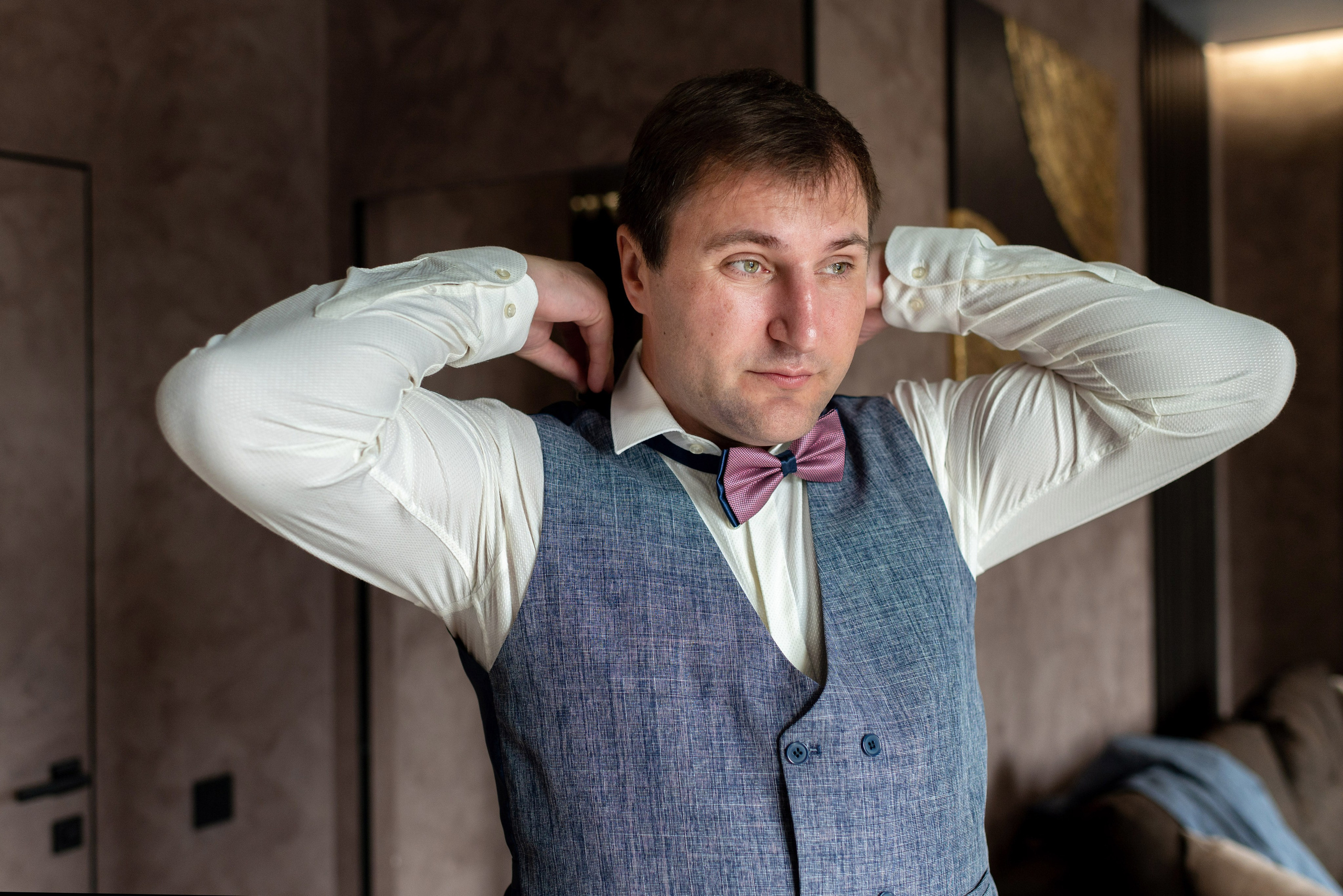 Анастасия и Игорь (фотосессия во Втором Дворце Бракосочетания, Польский сад, здание городской Ратуши). Портретный, семейный и свадебный фотограф в Санкт-Петербурге и в Пушкине Ширяев Денис