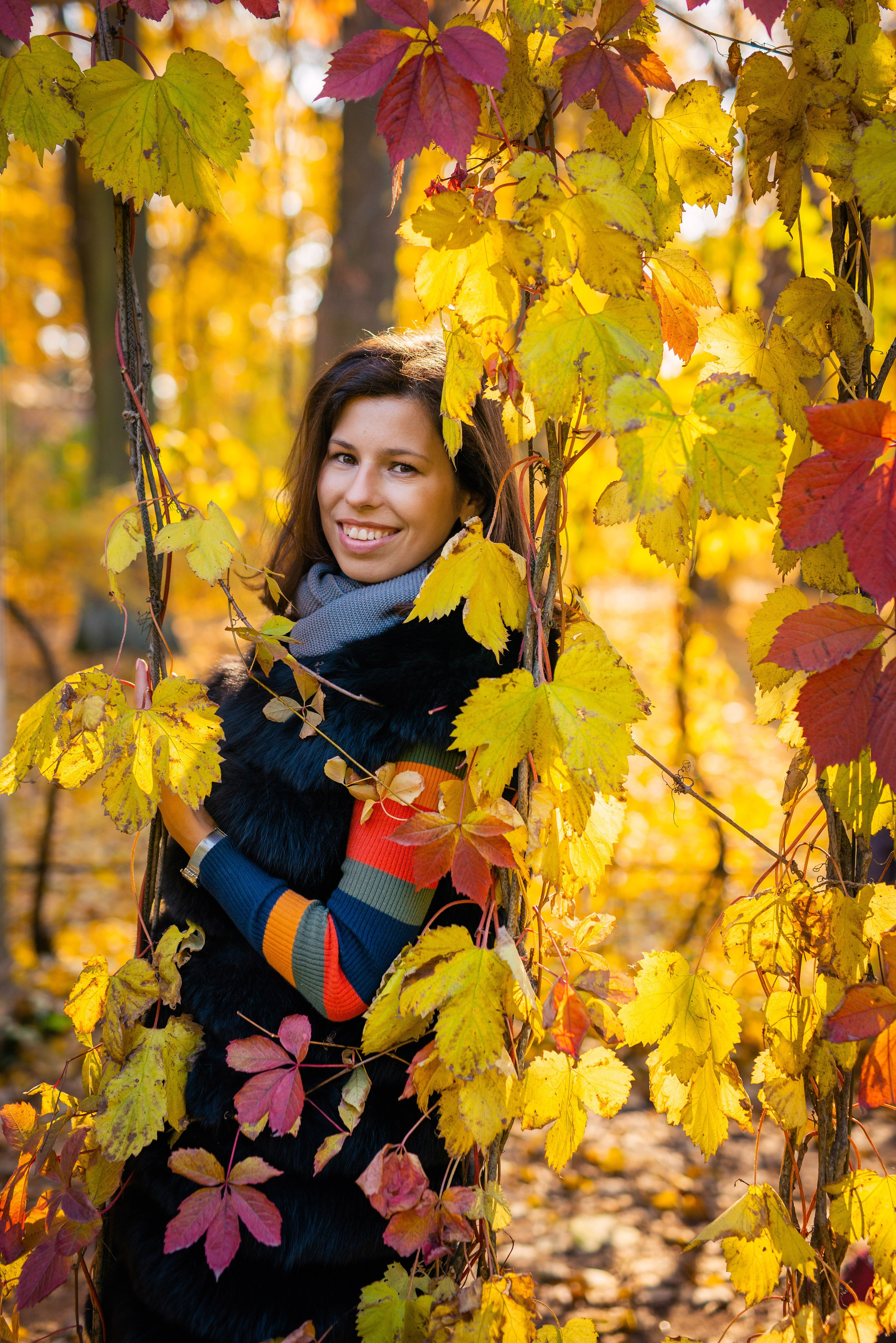 Егор, Валерия и Андрей осенняя прогулка. Портретный, семейный и свадебный фотограф в Санкт-Петербурге и в Пушкине Ширяев Денис